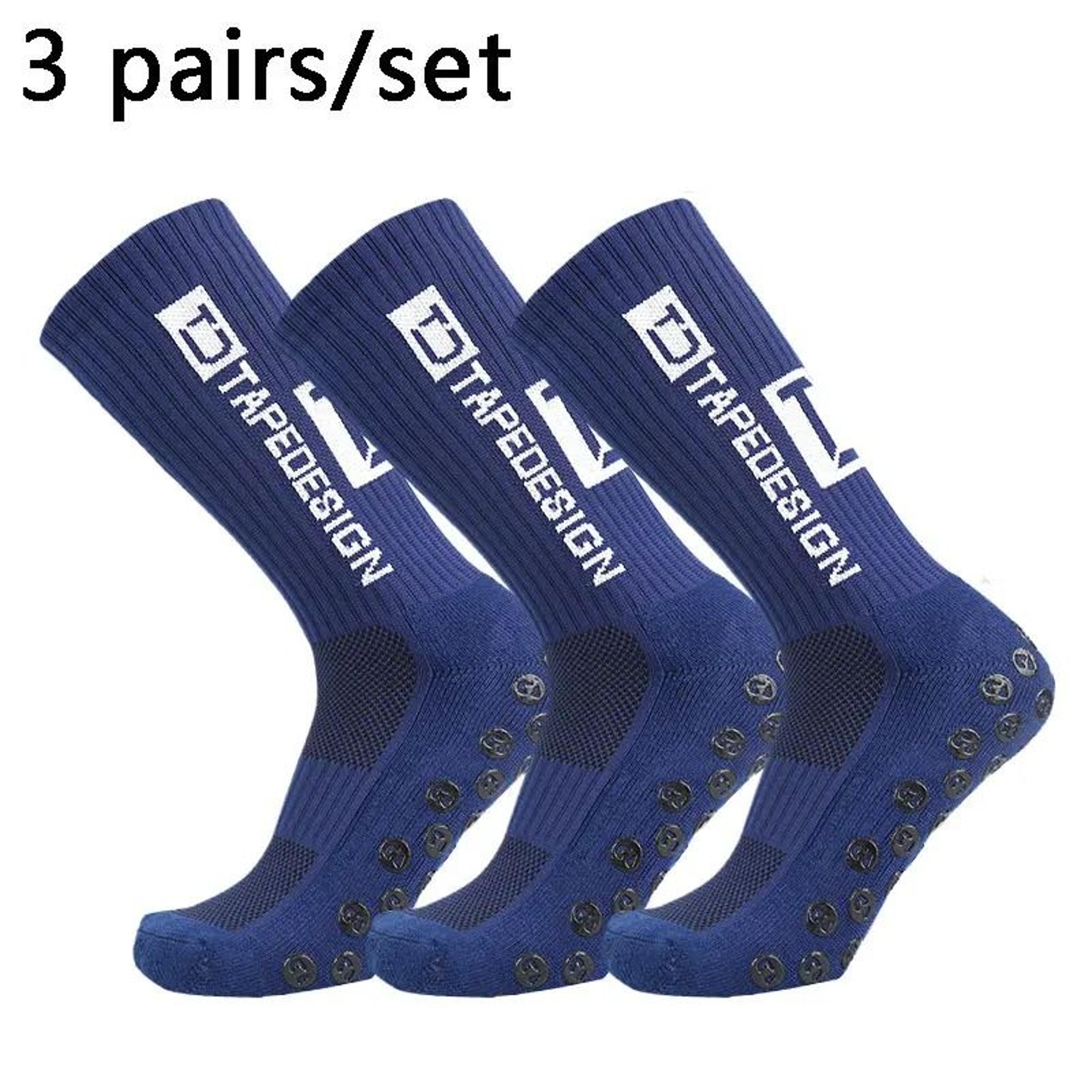Professional AntiSlip Soccer Grip Socks  HighPerformance 3Pair Set For Outdoor Sports Football  Yog 13