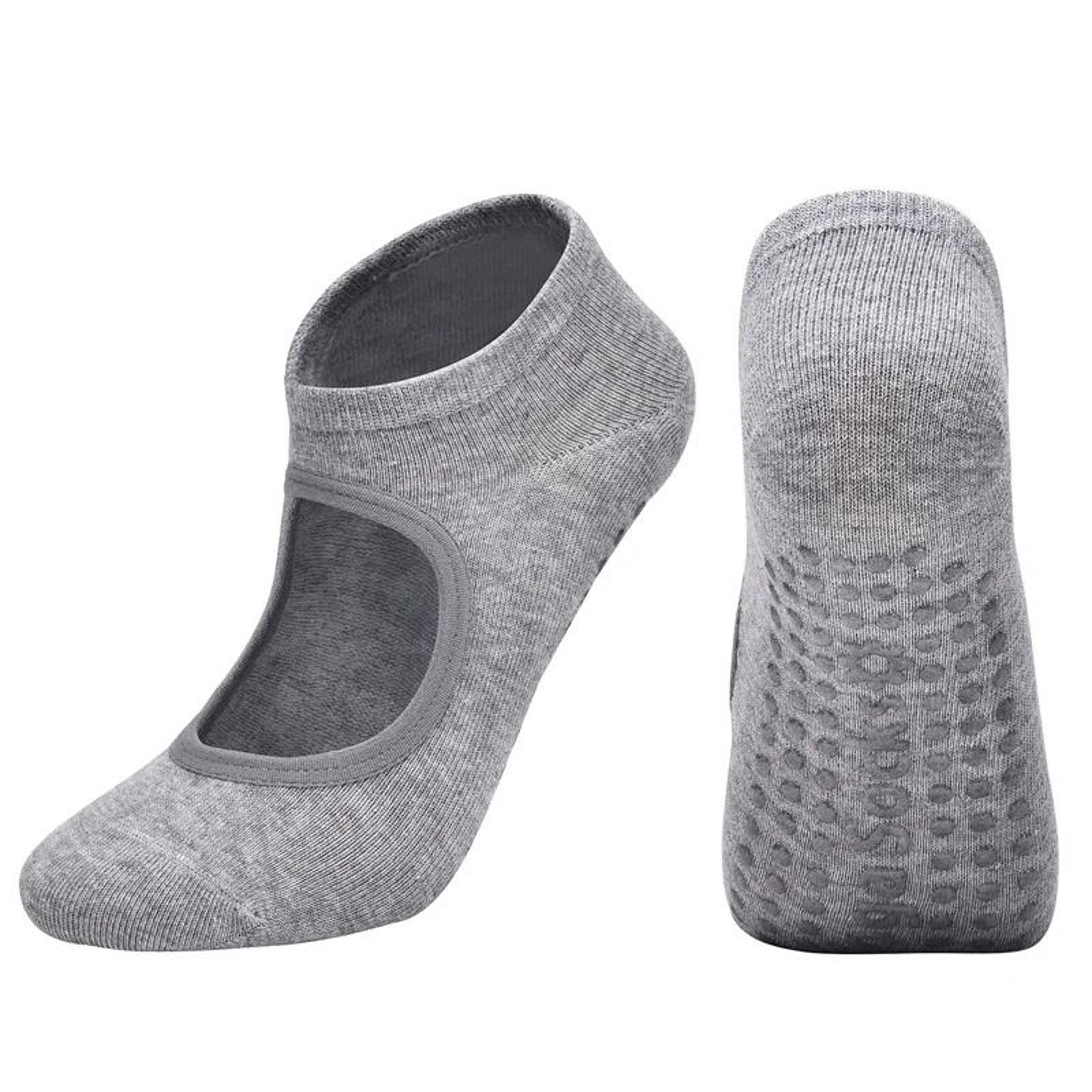 Customized Women Pilates Socks Anti Slip Breathable Backless Yoga Ballet Dance Sports Socks 11