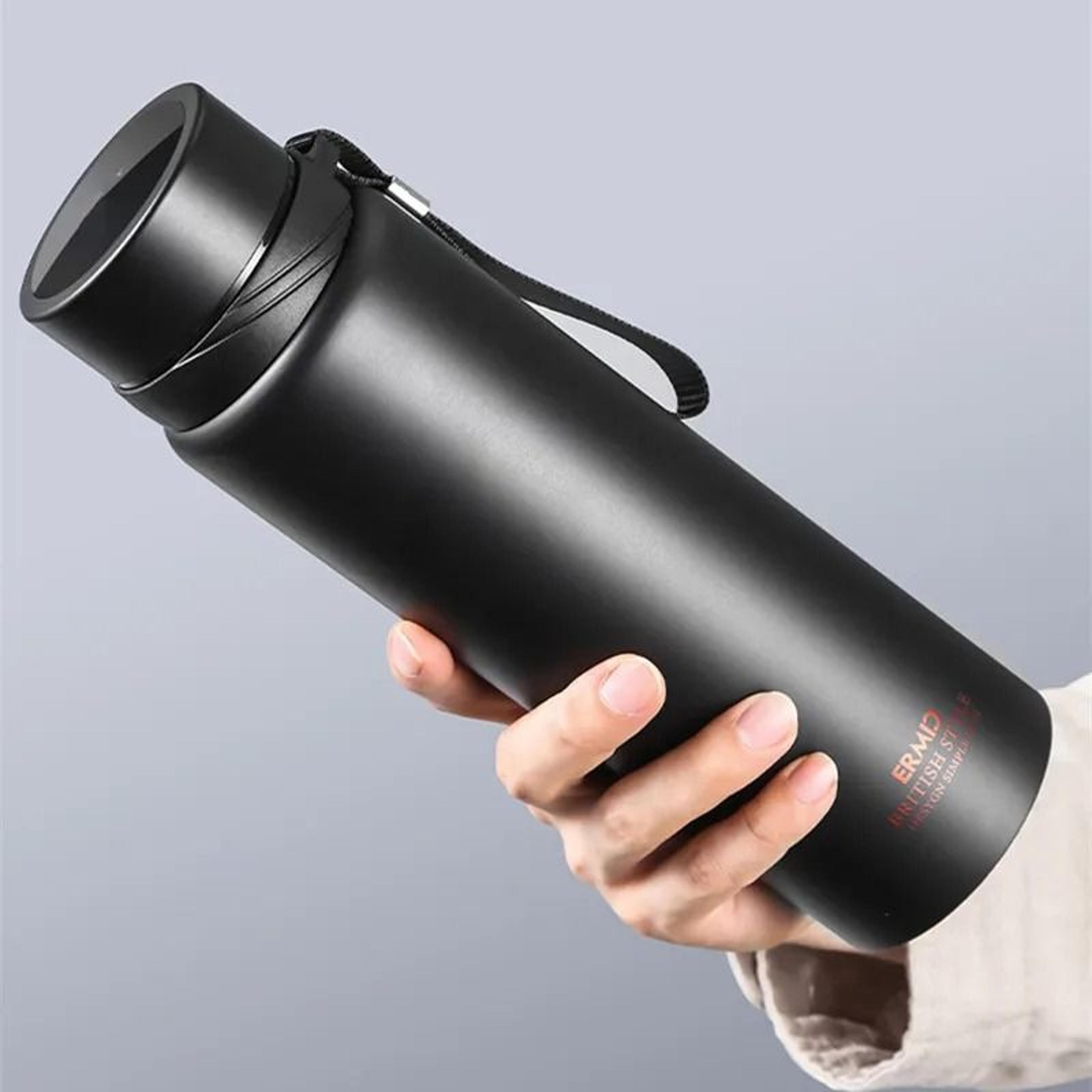 Double Stainless Steel Vacuum Flask With Filter Large Capacity Portable Sport Thermos Mug Coffee Te 1