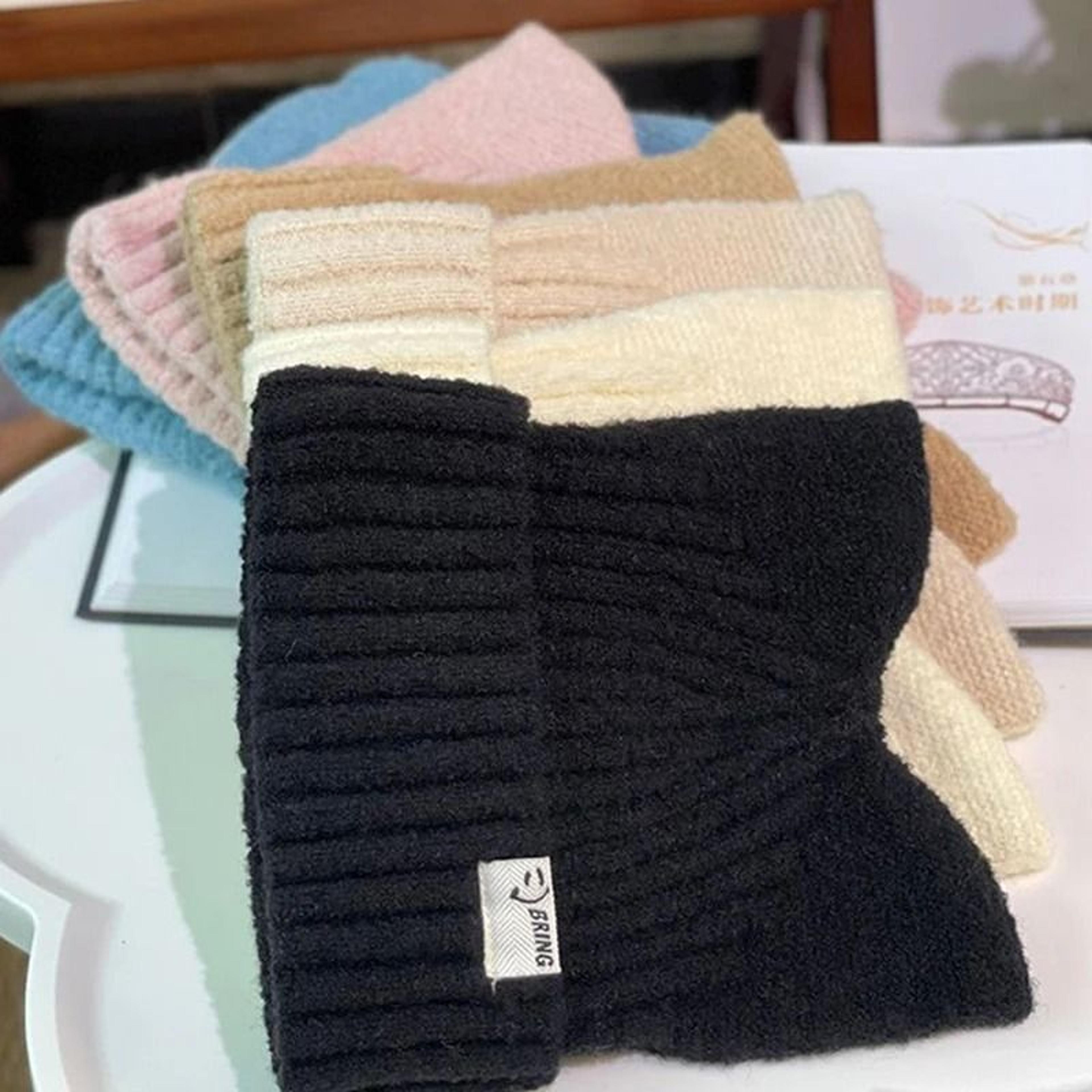 Cute Cat Ears Beanies For Women Autumn And Winter Warm Ear Protection Sweet Versatile Pullover Knit 4