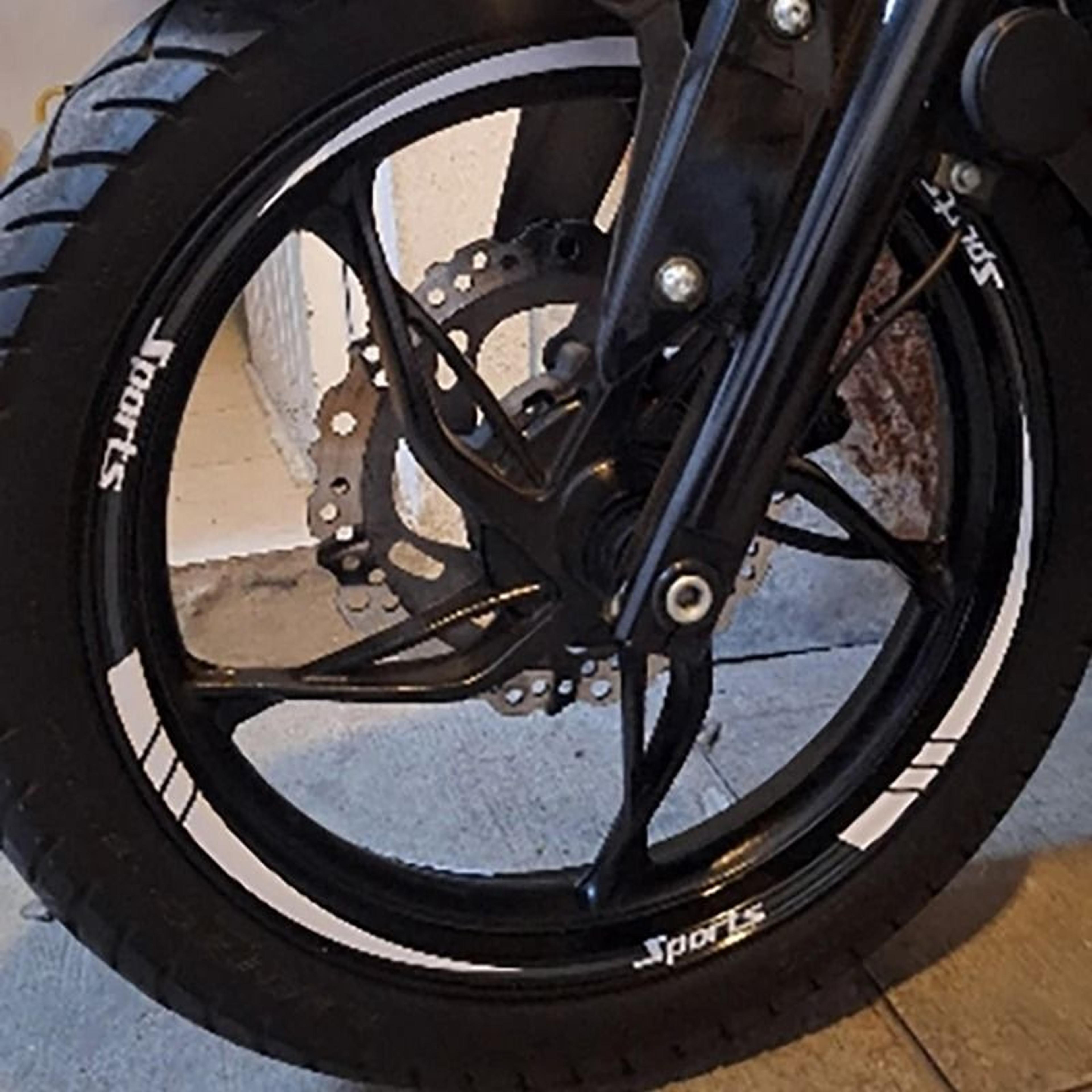 universal reflective wheel rim stripe decals | high-visibility safety tape for 18" to 21" wheels