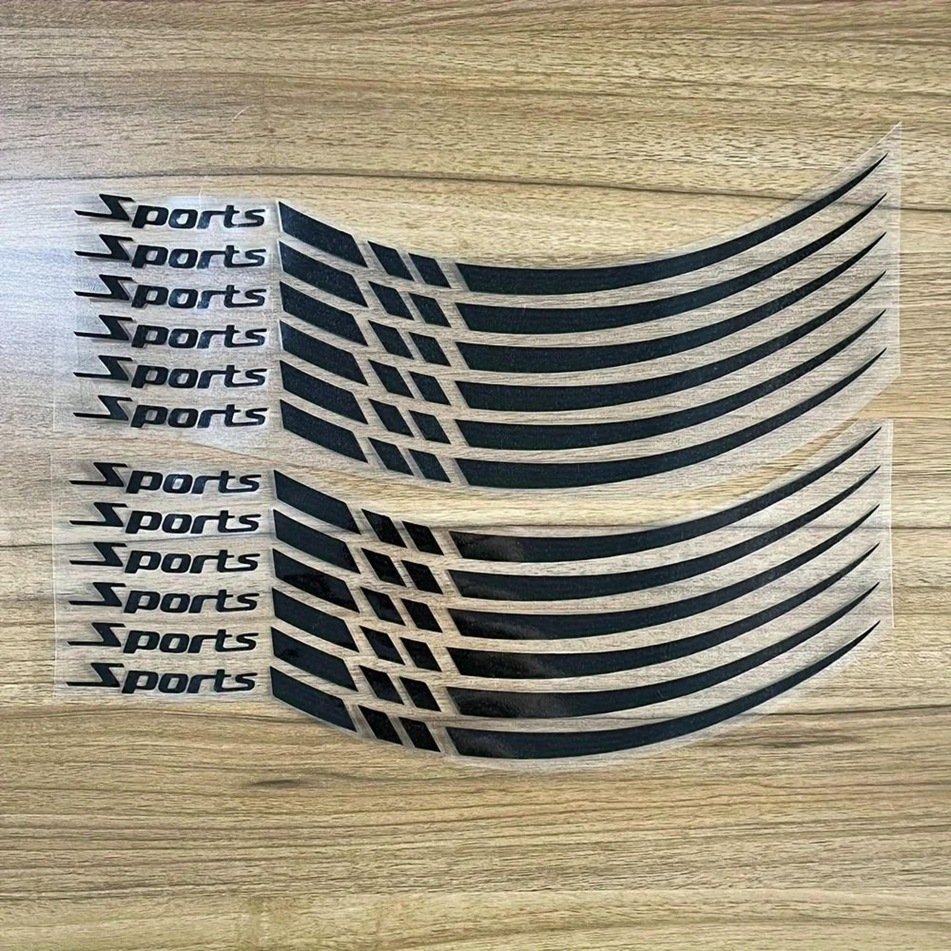 Universal Reflective Wheel Rim Stripe Decals  HighVisibility Safety Tape For 18 To 21 Wheels 11