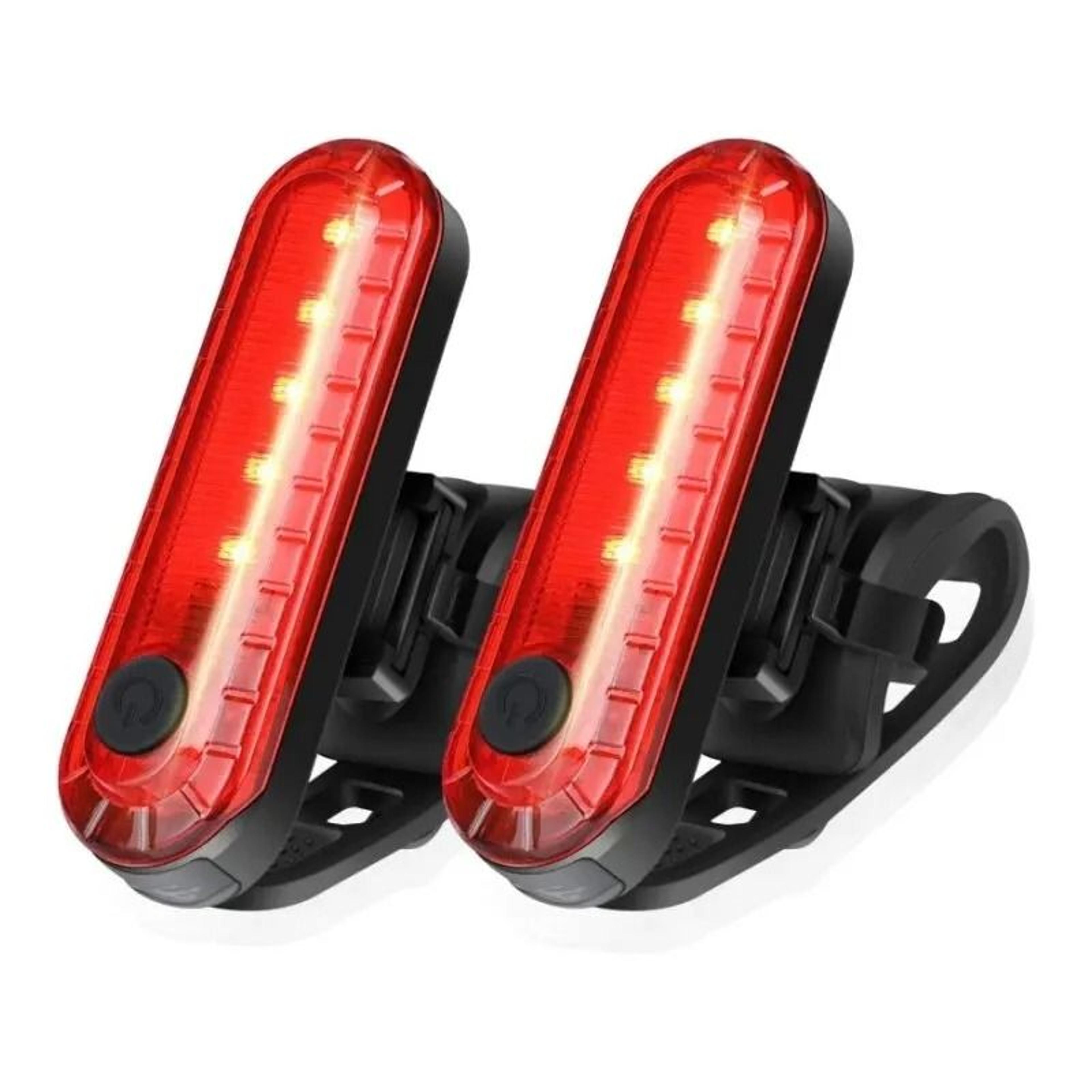 USB Rechargeable LED Bike Tail Light  HighIntensity 4Mode Cycling Safety Flashlight For Road  MTB 7