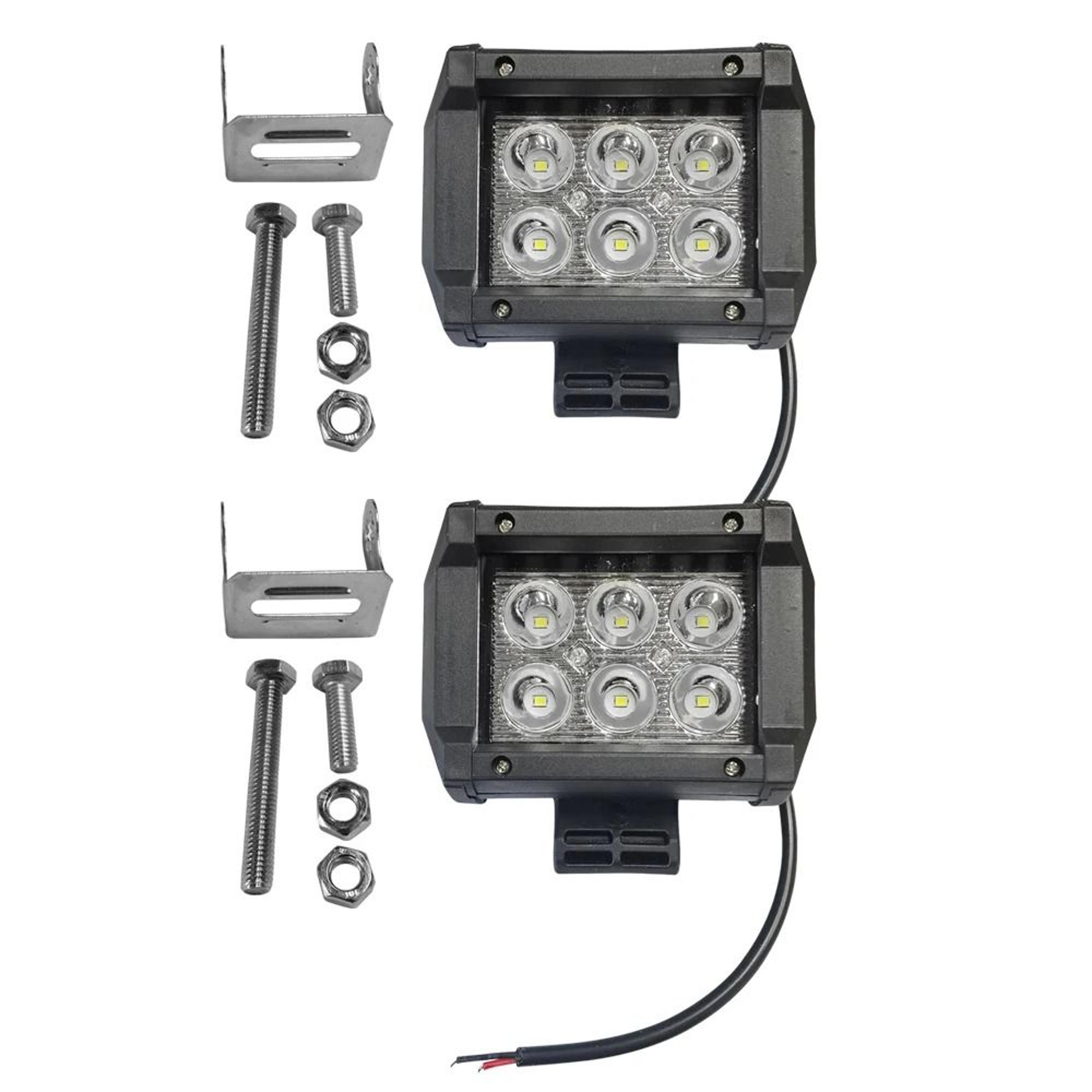 18W HighIntensity LED Work Light  4Inch Waterproof Spot  Flood Beam For Motorcycles OffRoad  Marine 6