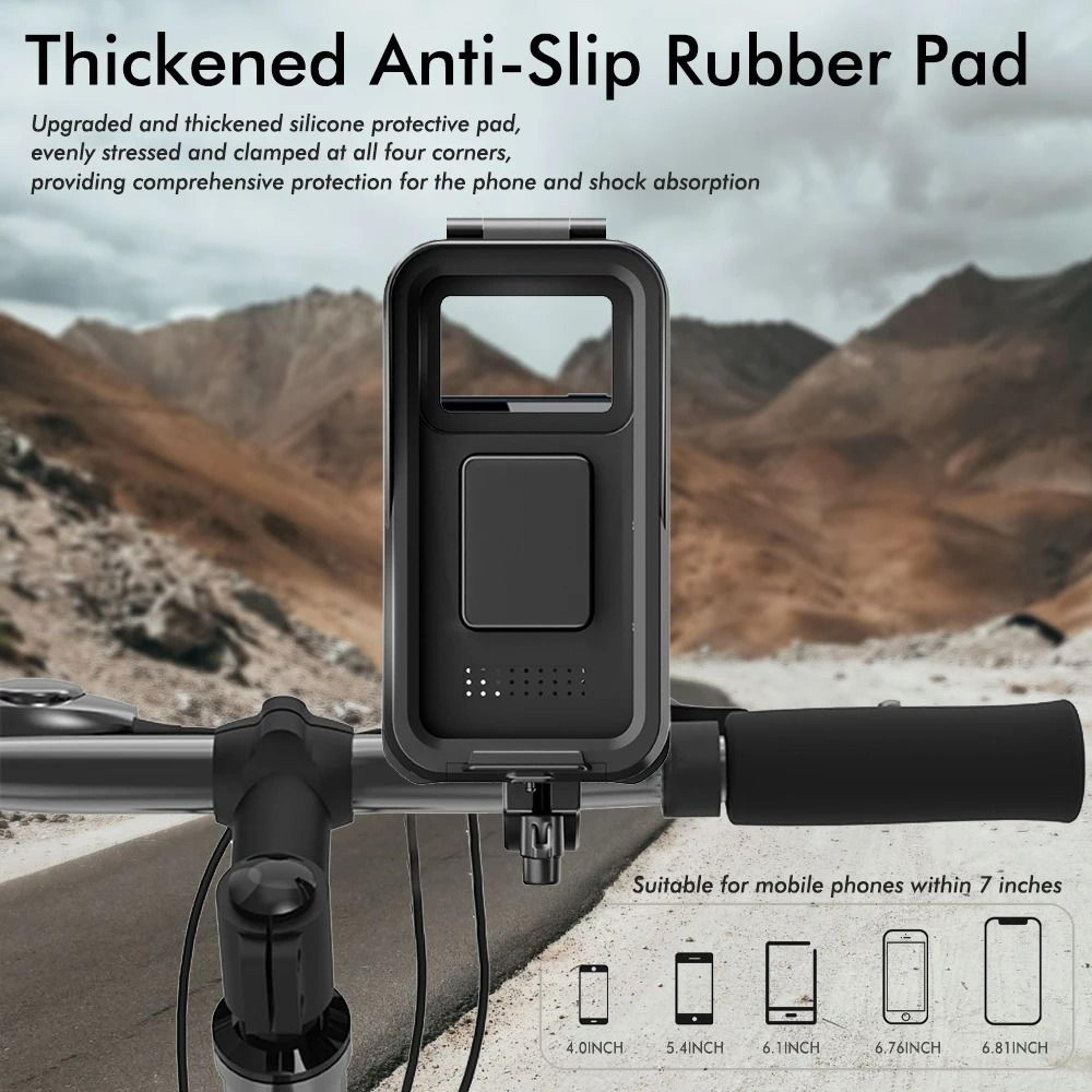 Waterproof AntiFog Motorcycle  Bicycle Phone Holder  360 Rotating Universal GPS Support 2