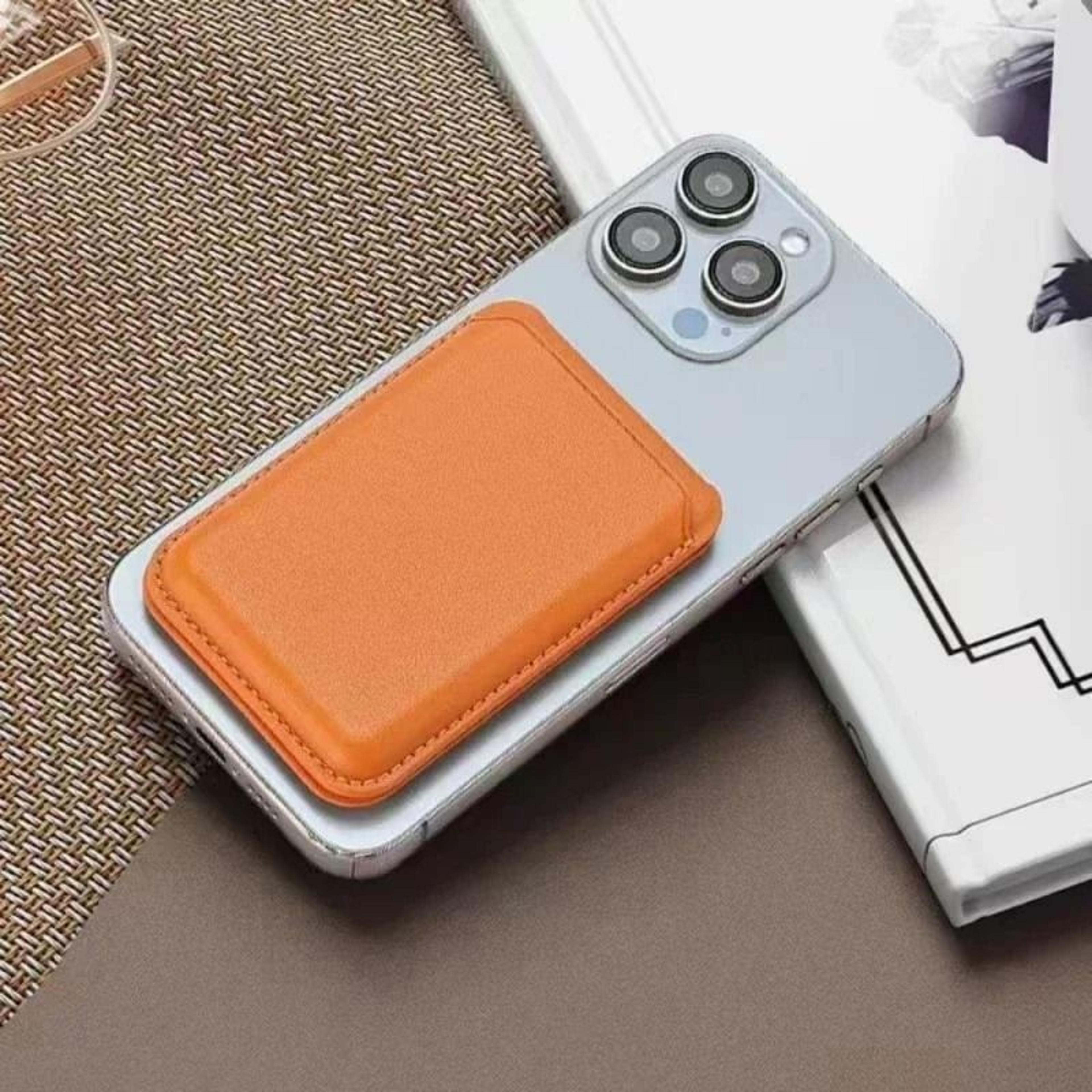 Strong Magnetic Leather Wallet With Hidden Stand  MagSafe Card Holder For IPhone 15 14 13 Pro Max 5