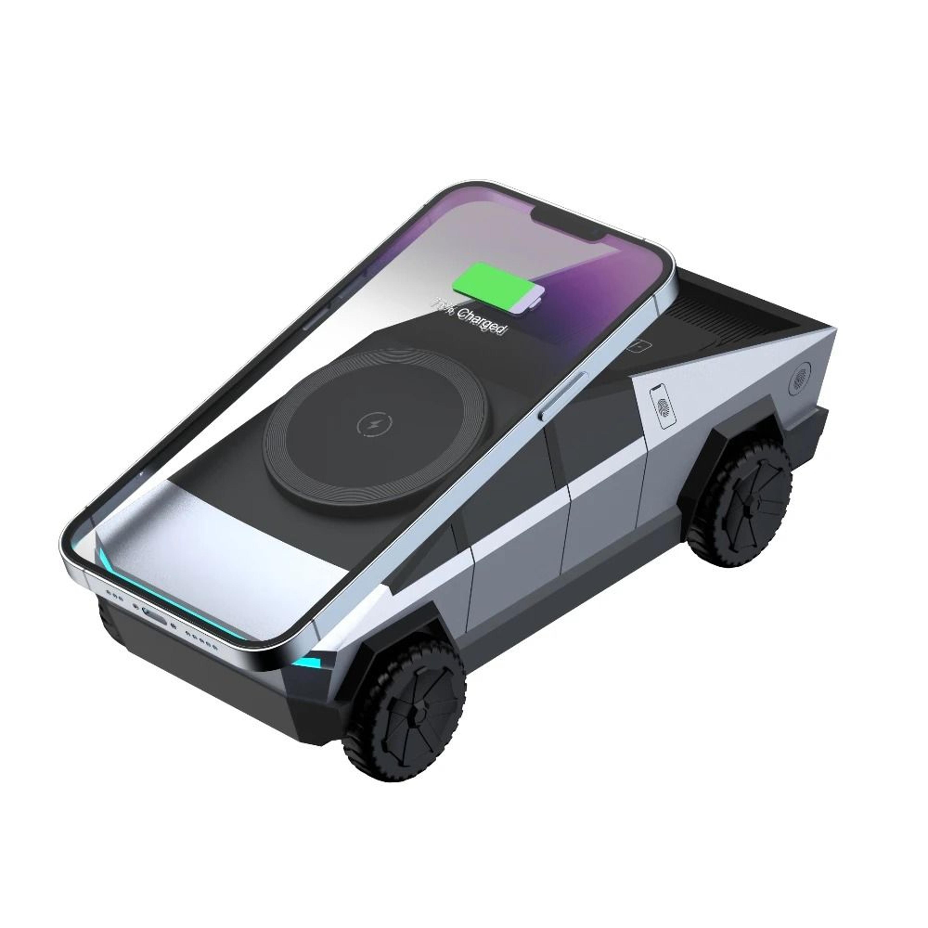 Cybertruck Desktop Qi2 Charger  3in1 Wireless Charging Station For IPhone Apple Watch  AirPods 7