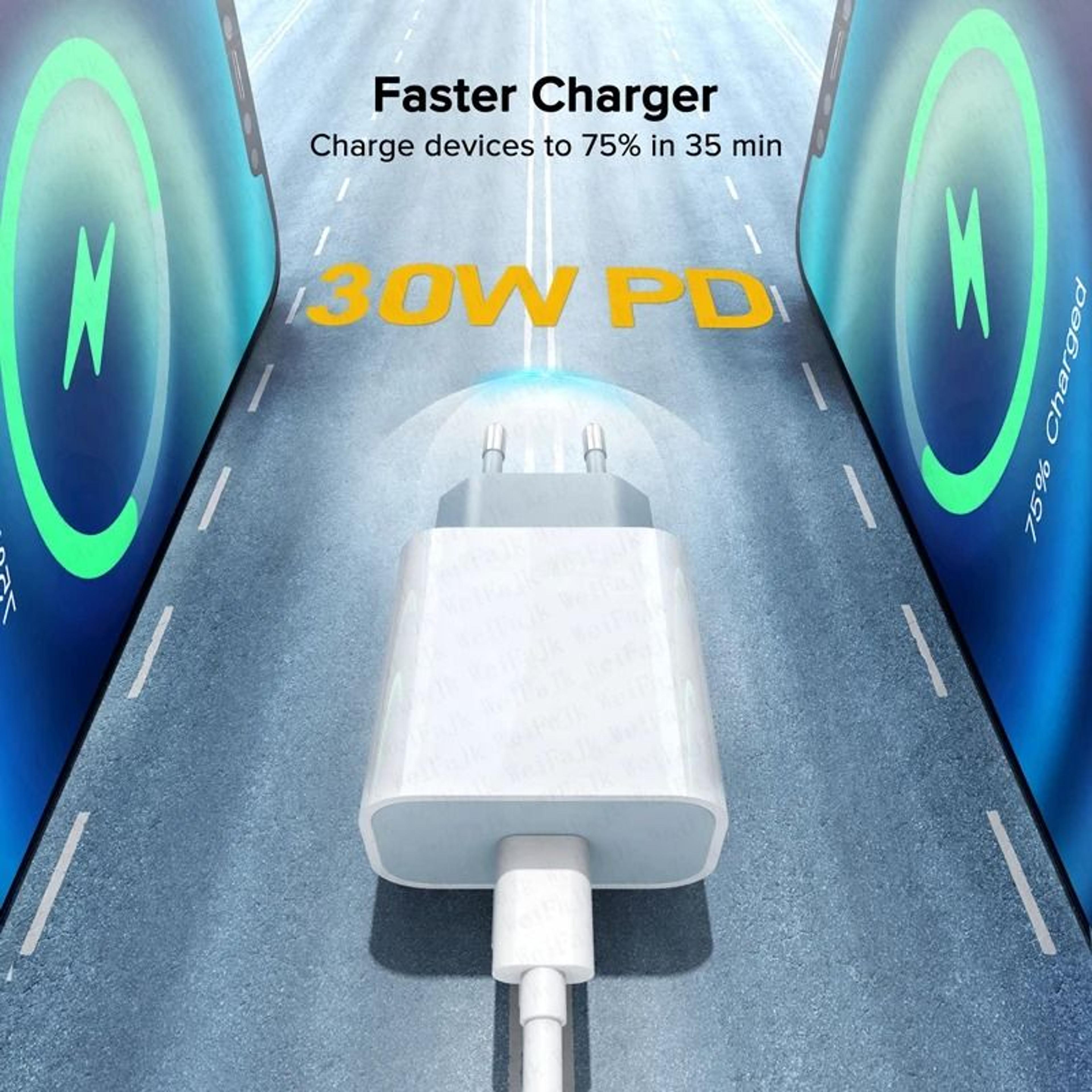 Original 30W TypeC Quick Charger  HighSpeed PD Fast Charging Wall Plug For IPhone 16 Series  IPad 1