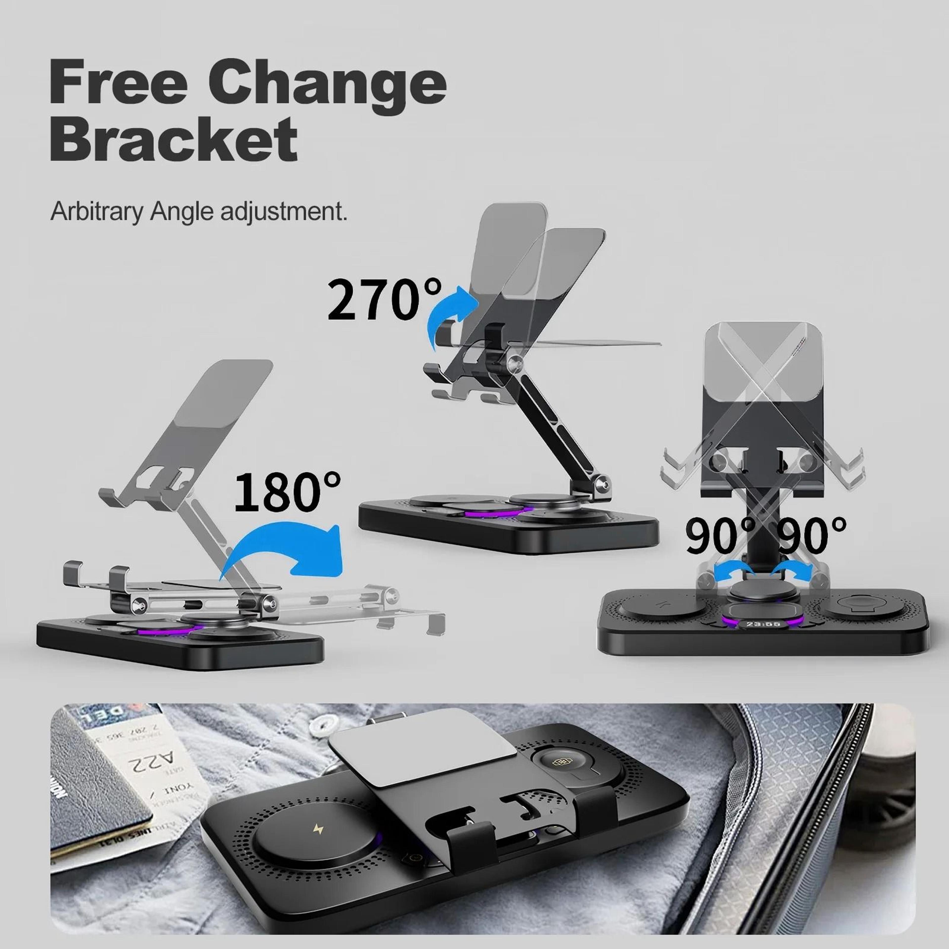 7in1 Wireless Charging Station With Night Lamp  Clock  HighPerformance Multiple Device Hub For IPho 1