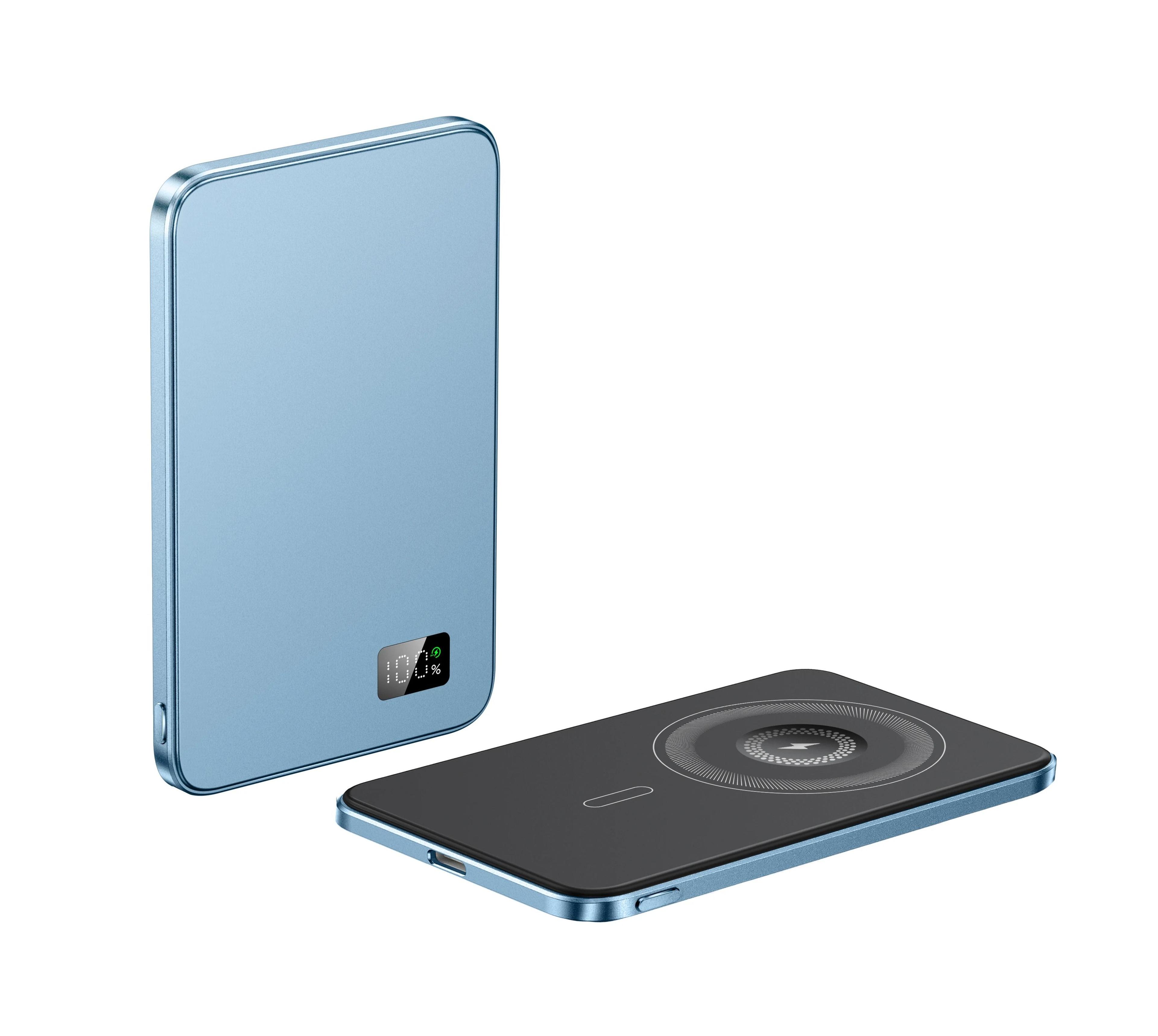 UltraThin Alloy Magnetic Power Bank  Wireless Fast Charger For IPhone 16 IWatch  AirPods 6