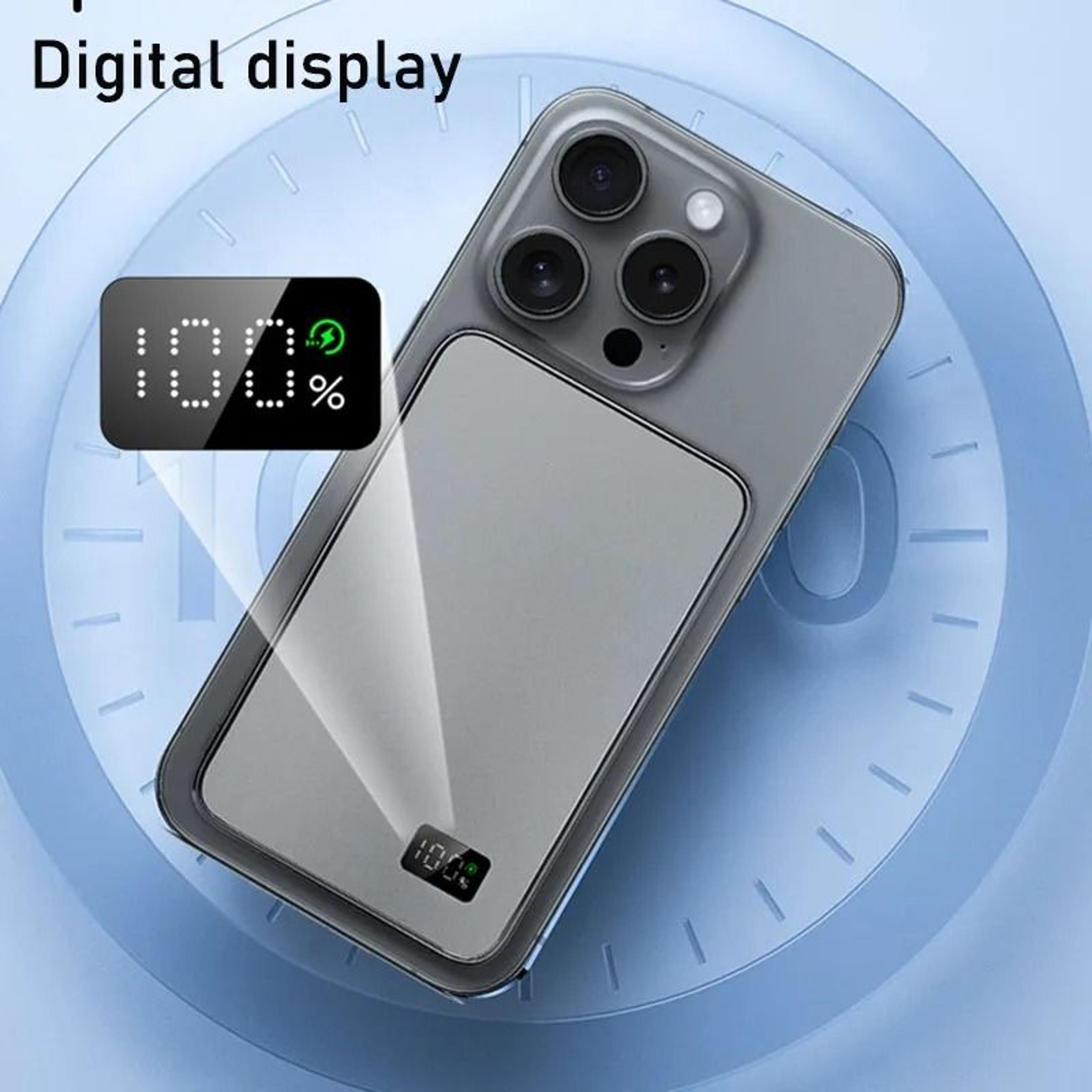 UltraThin Magnetic Wireless Power Bank  10000mAh PD20W Fast Charger For IPhone 16  MagSafe Devices 4