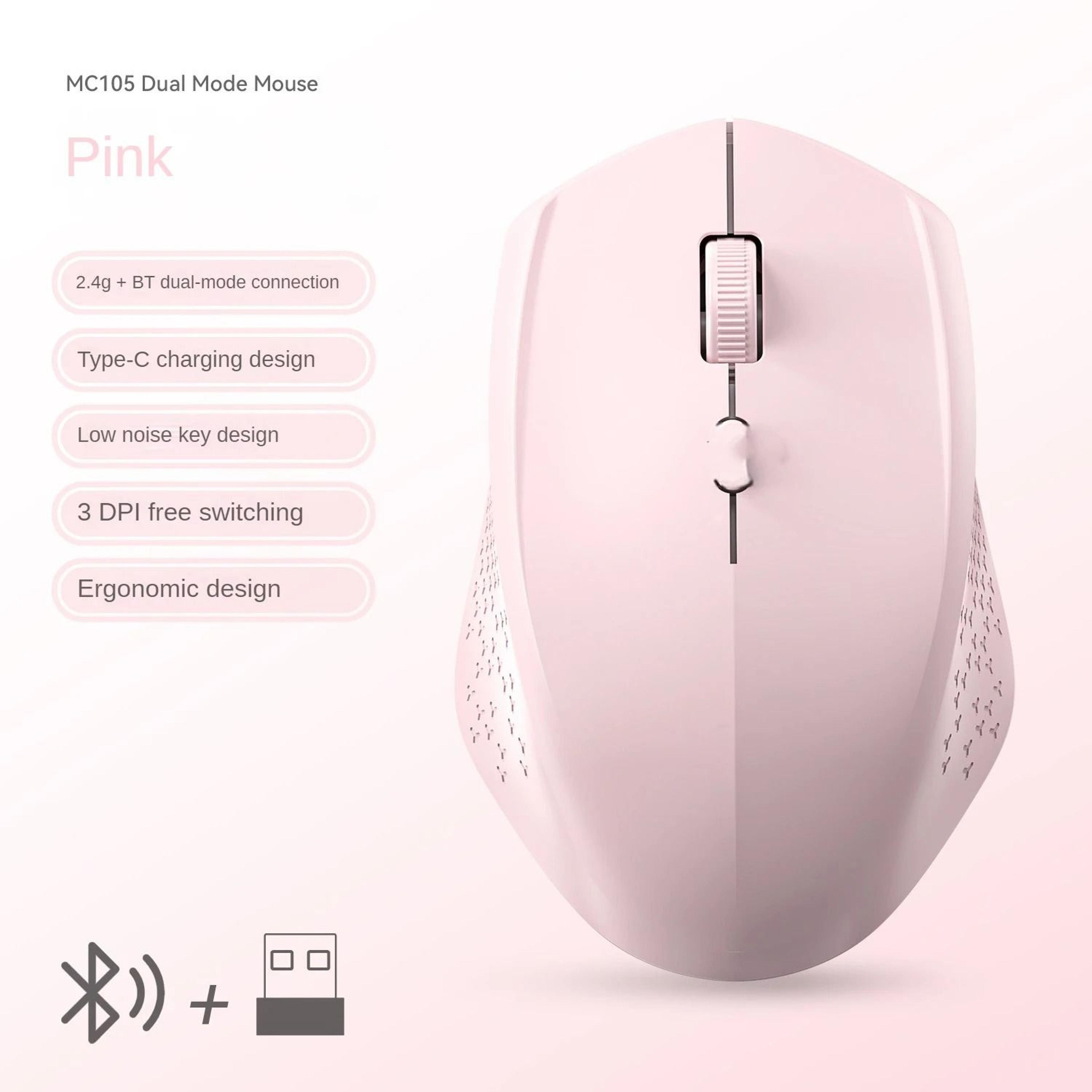 DualMode Bluetooth 52  24G Wireless Mouse  Rechargeable Silent Gaming Mouse For Windows  Mac 11