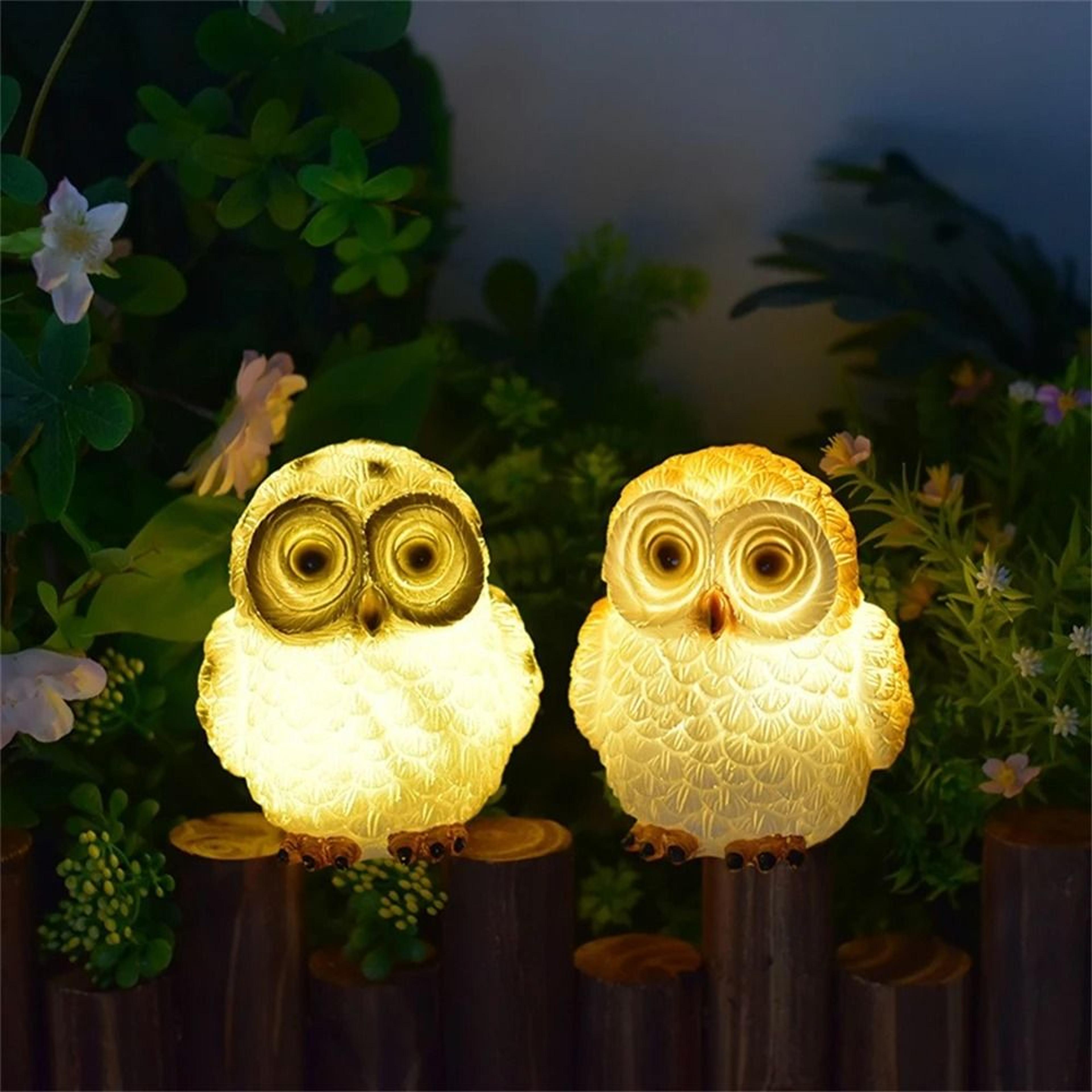 Solar Owl Garden Statue Light  Waterproof Outdoor Decorative Landscape Ornament For Yards  Pathways 2