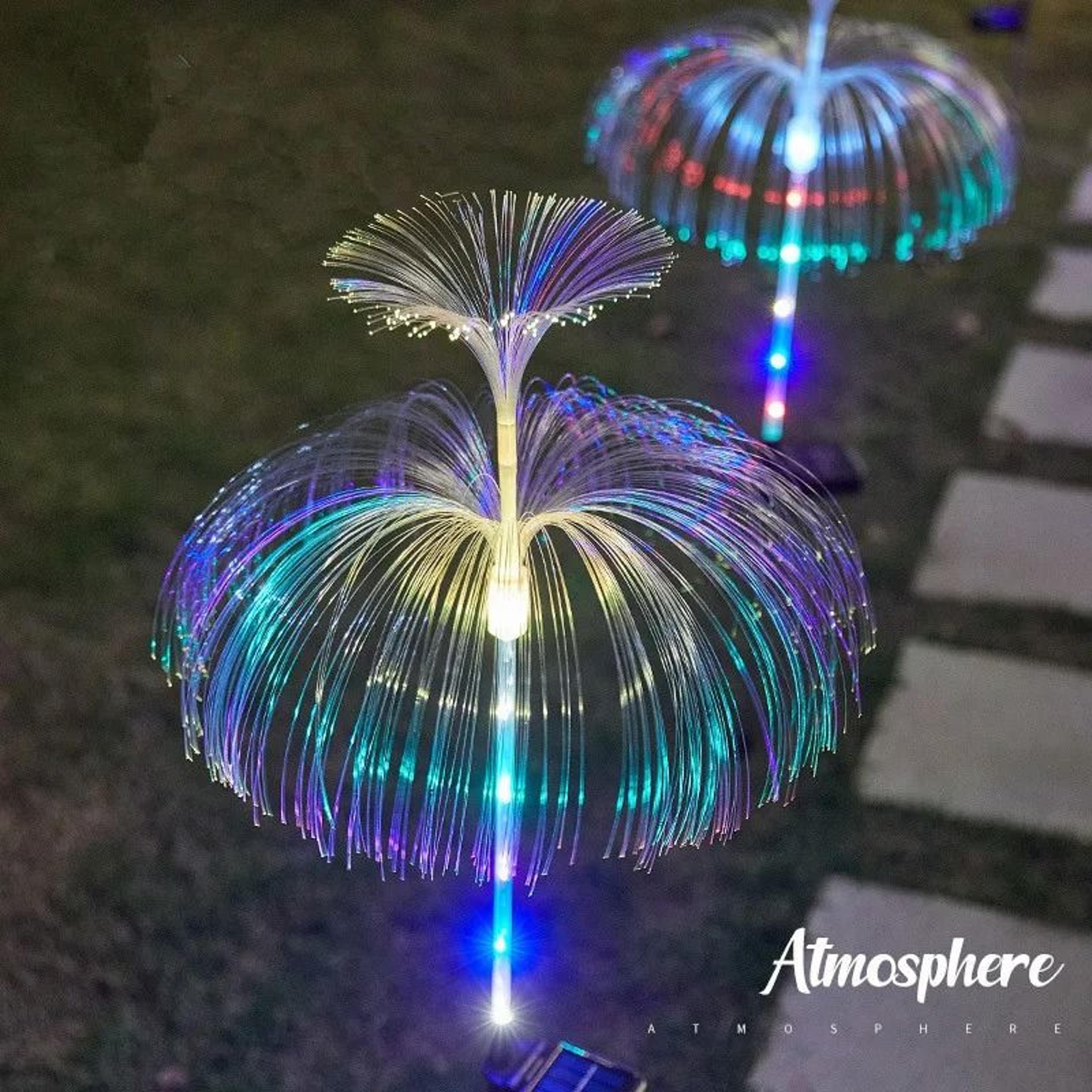 Solar Powered Jellyfish Lights  7Color Changing Outdoor Garden  Festival Yard Decor 3