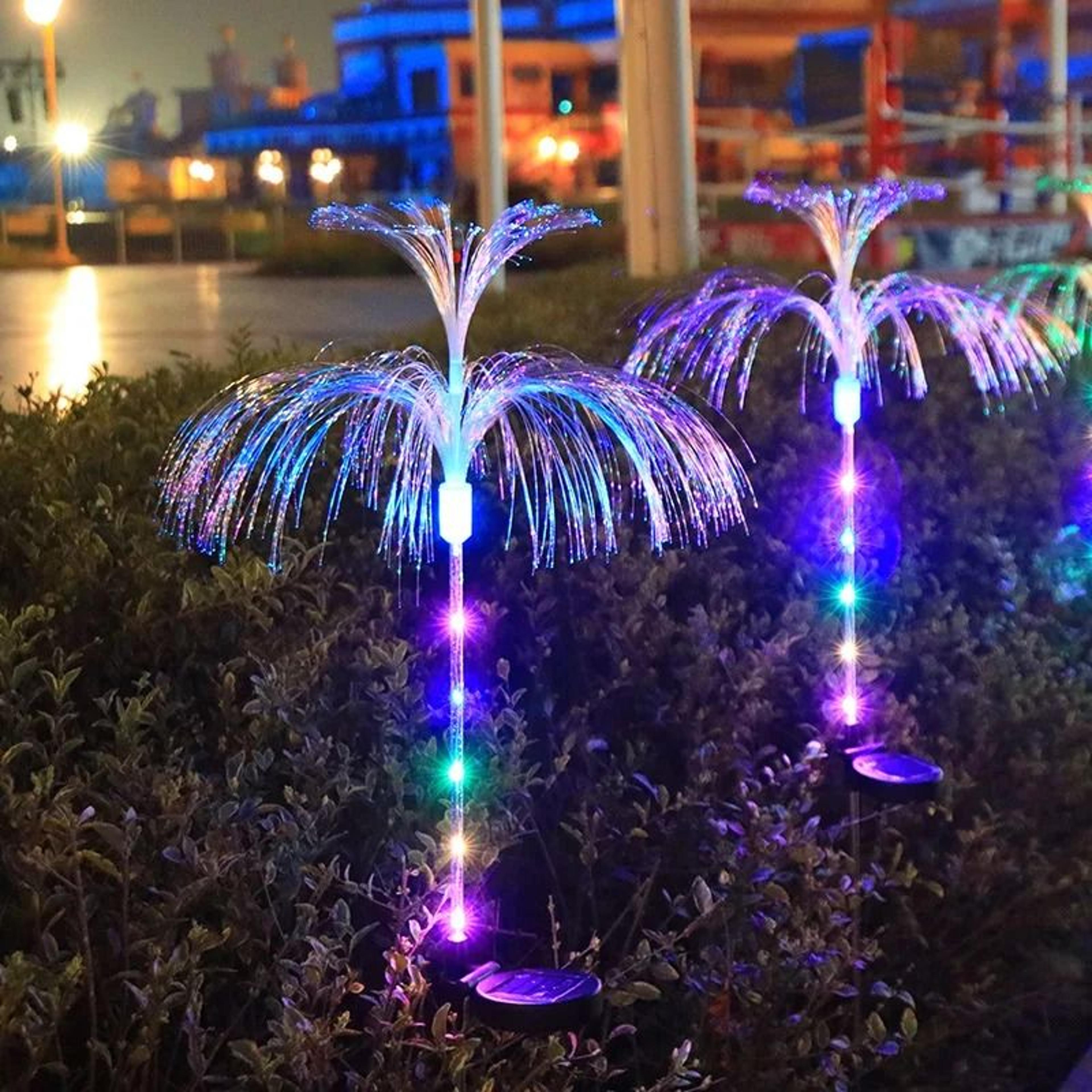 Solar Powered Jellyfish Lights  7Color Changing Outdoor Garden  Festival Yard Decor 4