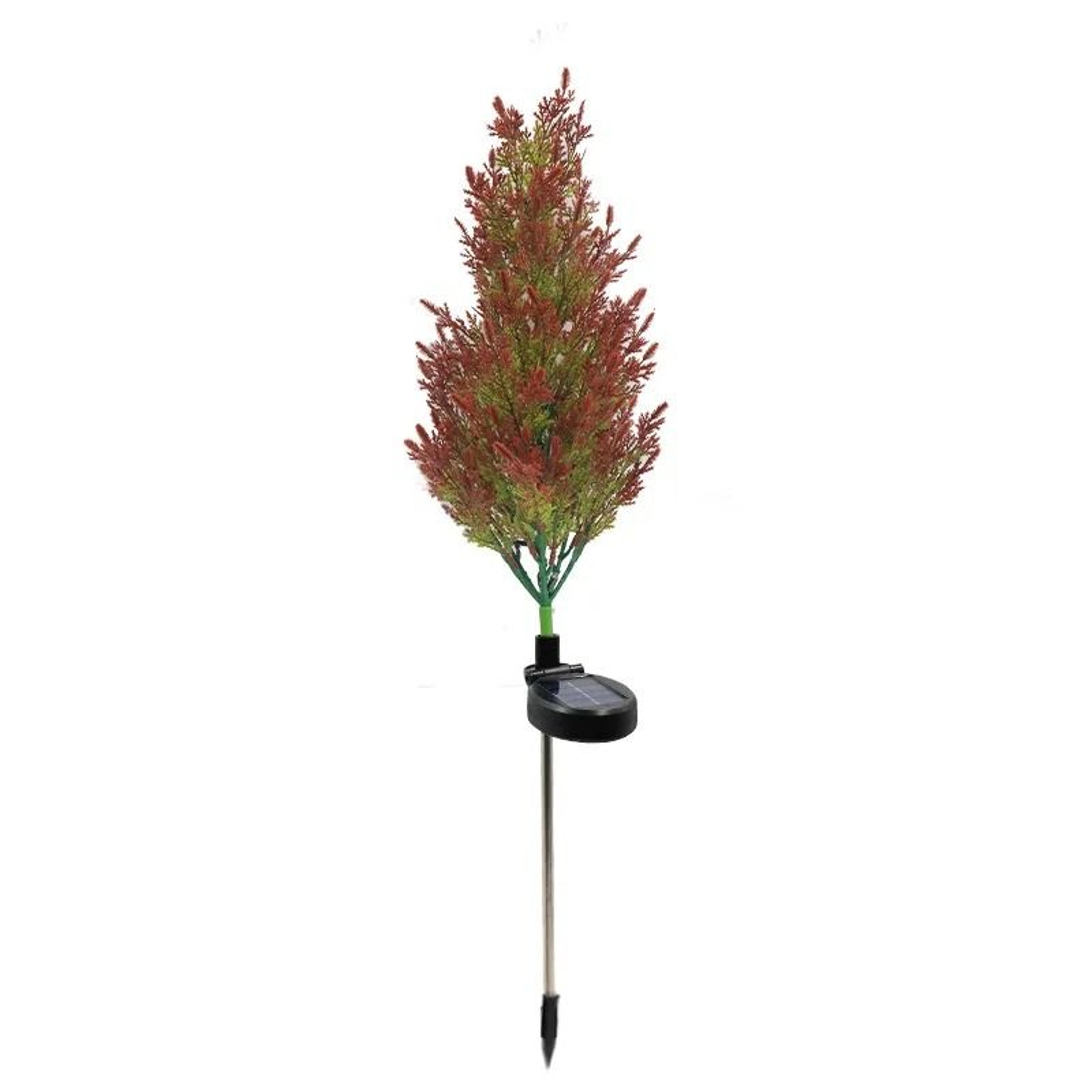 Solar Pine Christmas Stake Lights  RGB Waterproof Outdoor Cypress Garden Decor  Floral Ambiance Lig 5
