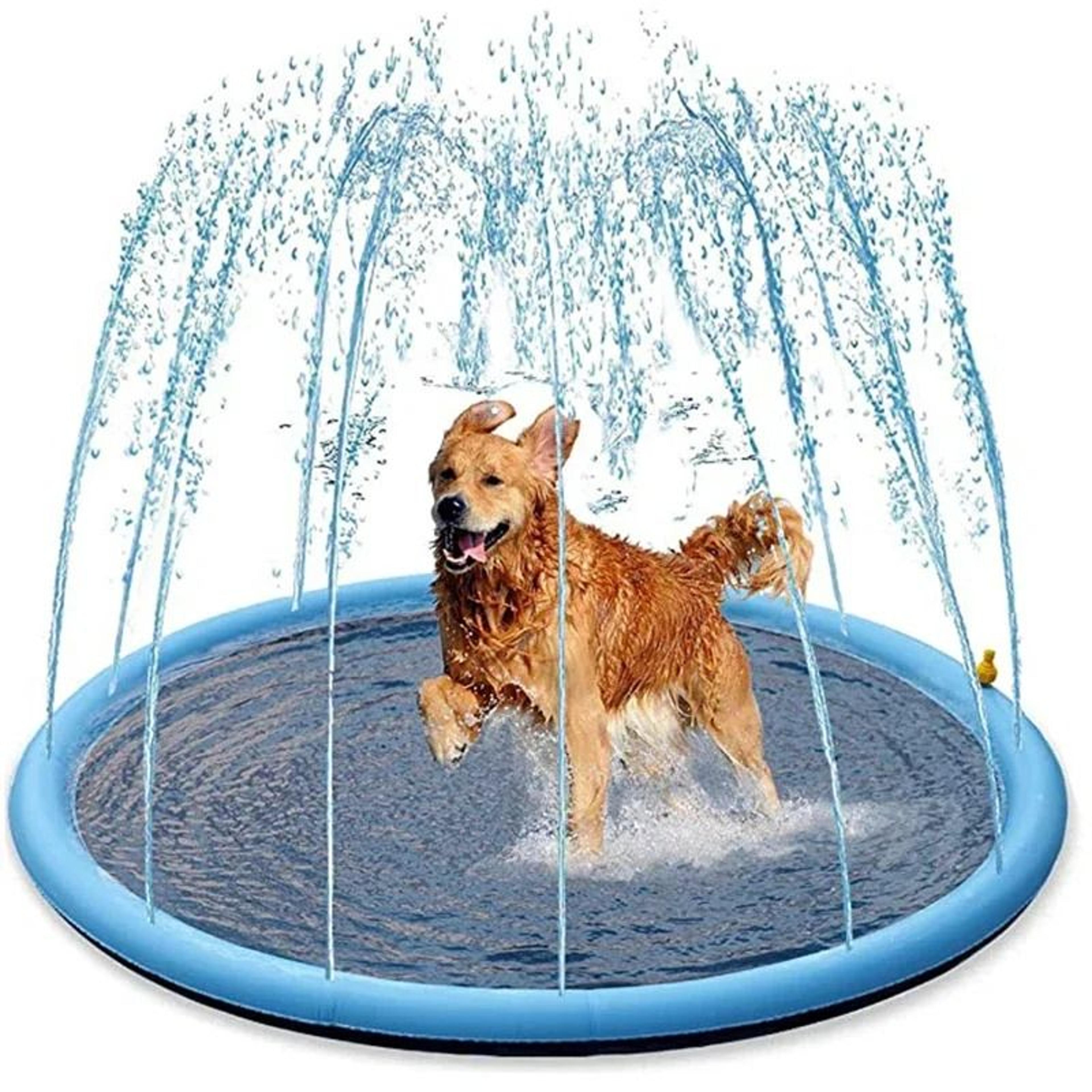 Summer Pet Sprinkler Pad  Inflatable Water Swimming Pool Cooling Mat  Outdoor Interactive Fountain  0