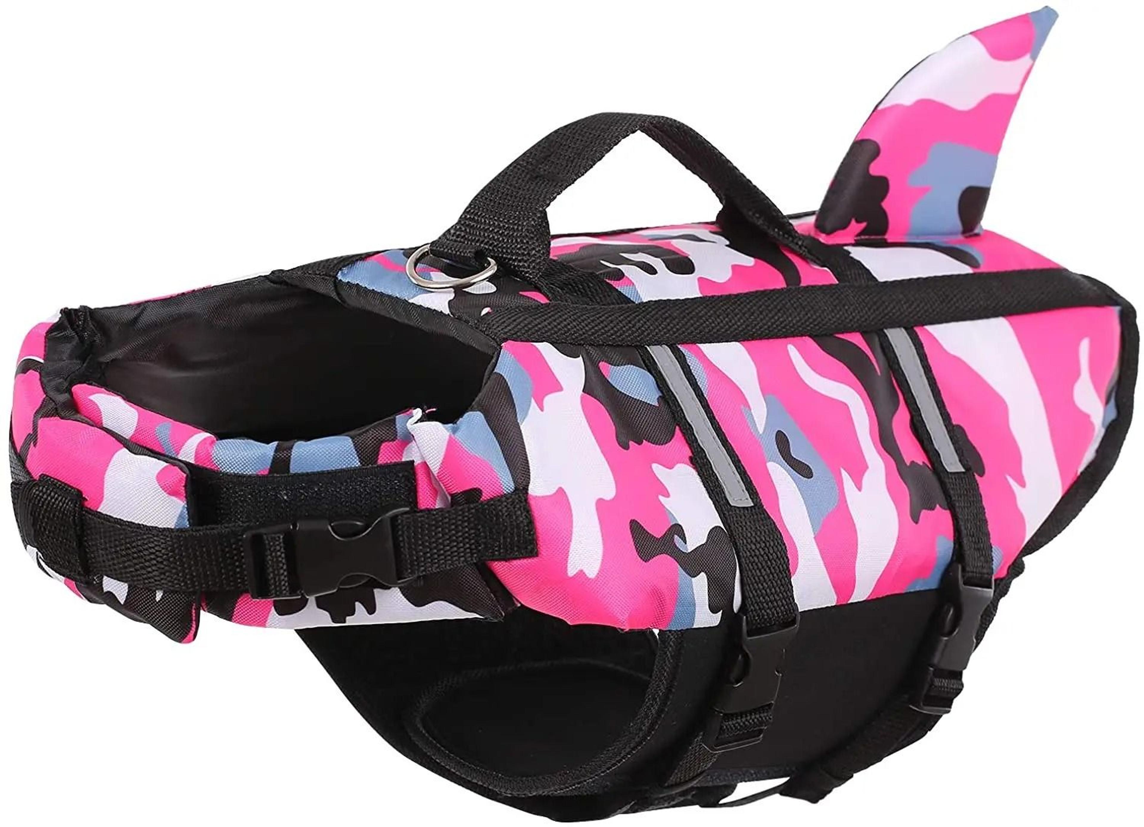 Professional Dog Life Jacket  Shark  Camouflage Pet Swimming Vest  HighVisibility Safety Swimwear W 7