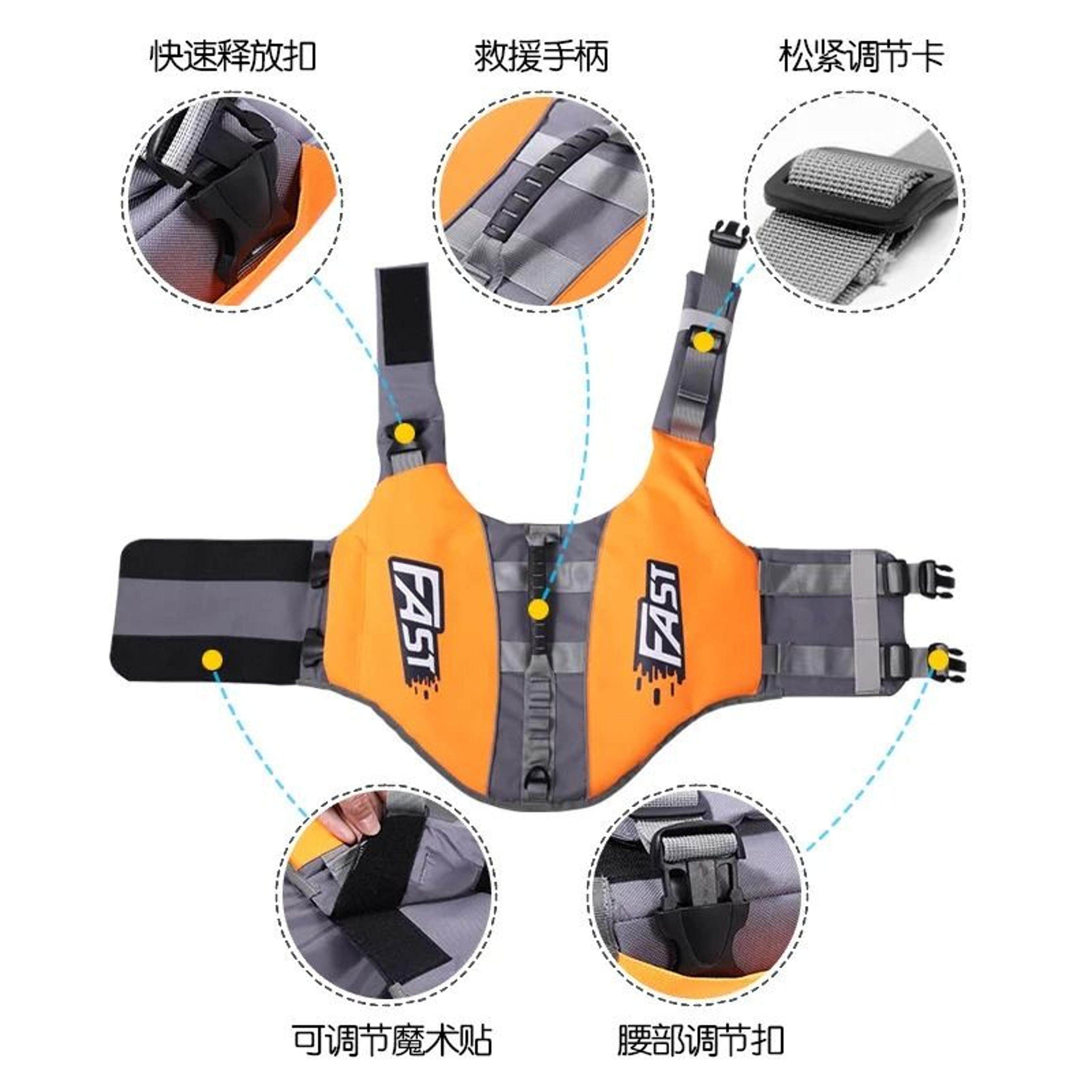 Dog Swimming Life Jacket  HighVisibility Reflective Safety Vest  Adjustable Pet Swimwear For Pools  1