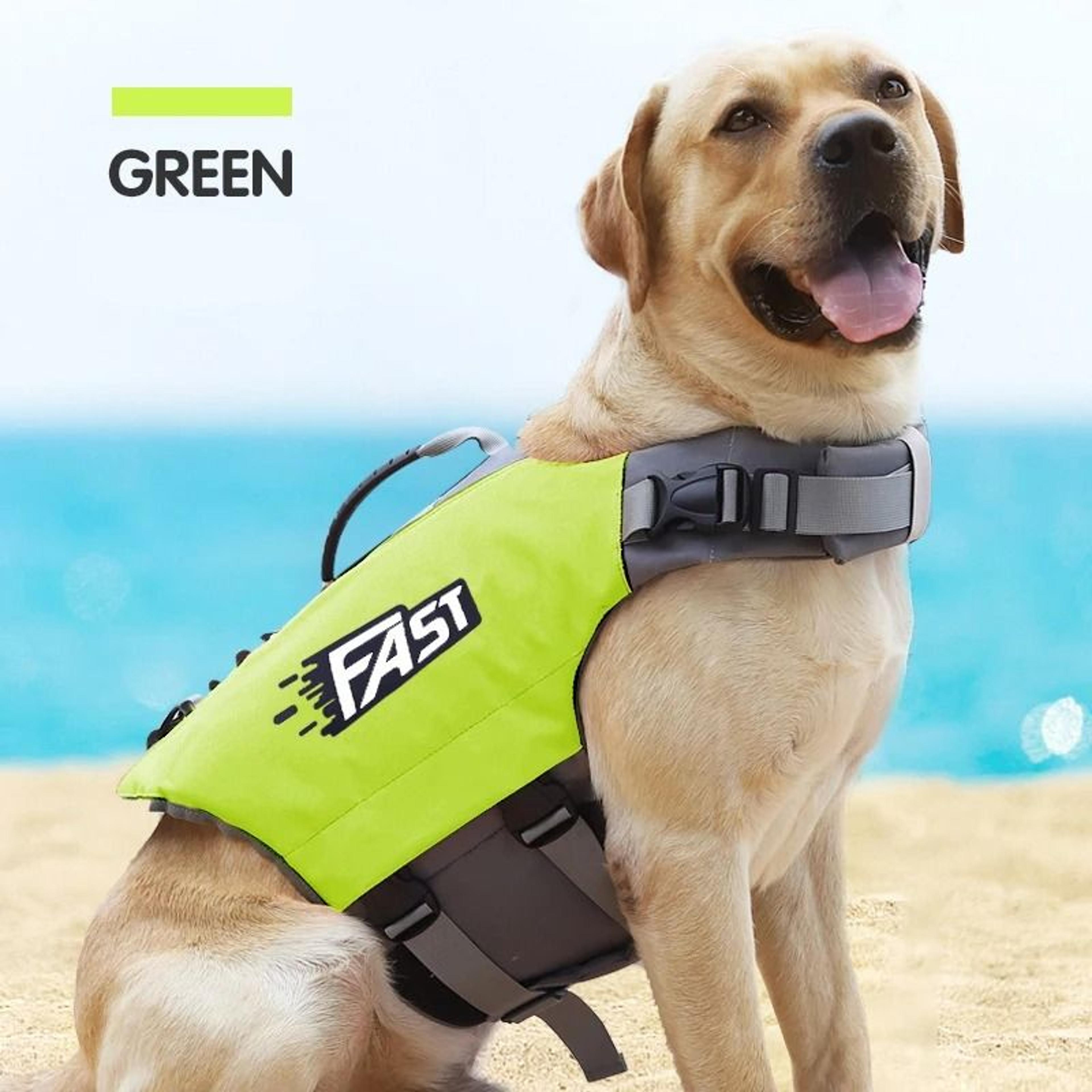 Dog Swimming Life Jacket  HighVisibility Reflective Safety Vest  Adjustable Pet Swimwear For Pools  5