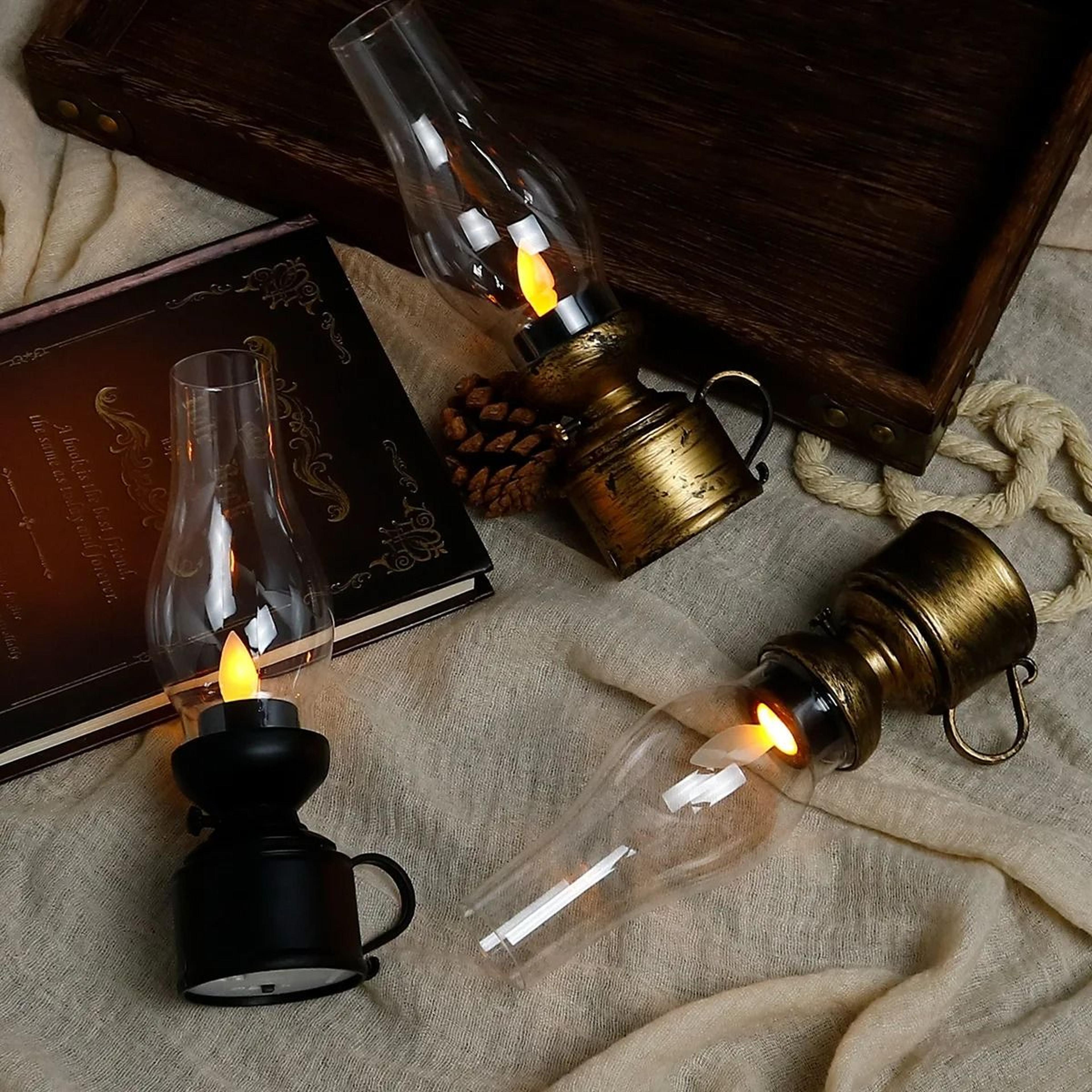 Vintage LED Lantern Retro Design Battery Operated Decorative Hanging Oil Lamp For Home Decor 1