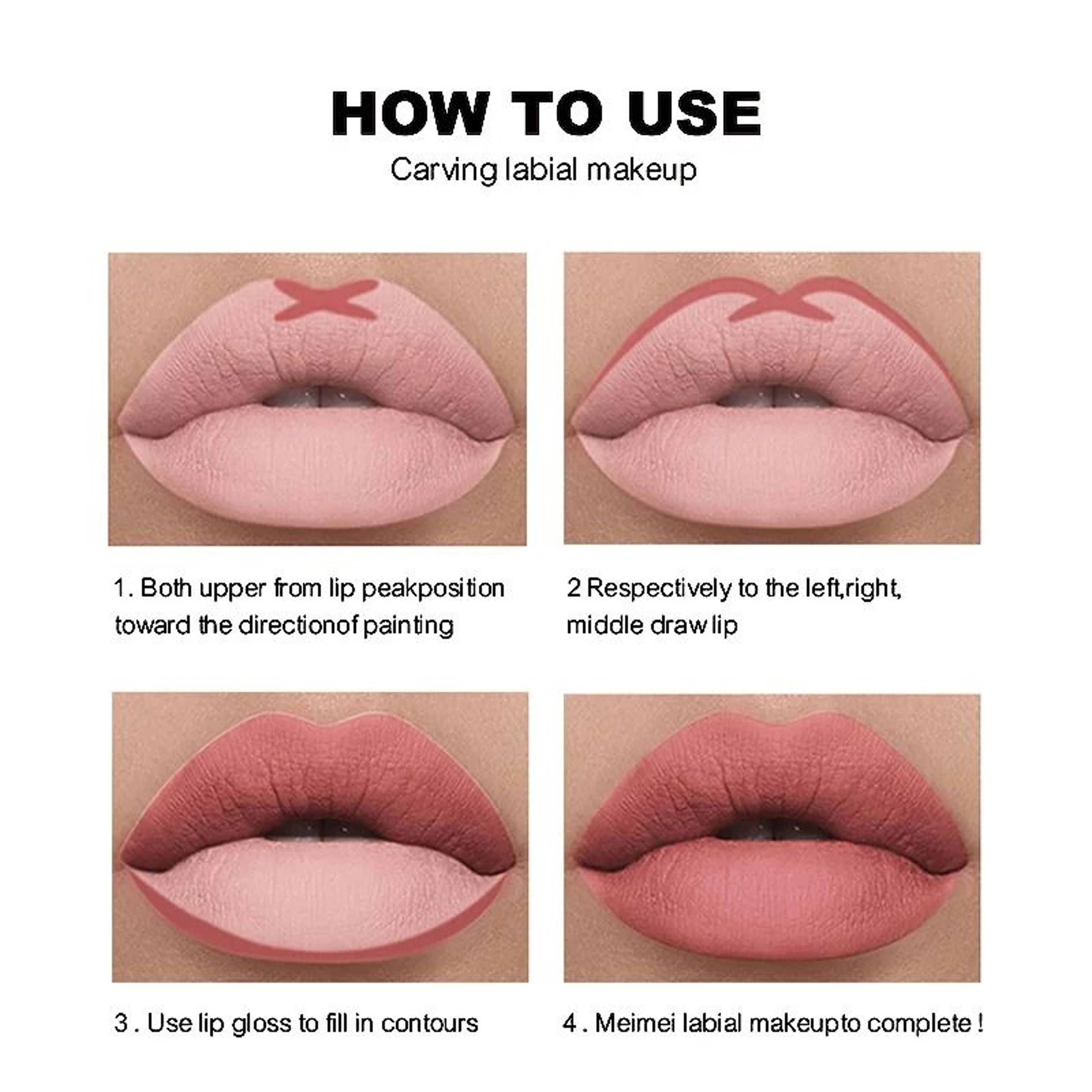 12 Color Matte Lip Liner Set Durable Lipstick Pen Gift Set For Professional Lip Makeup 4