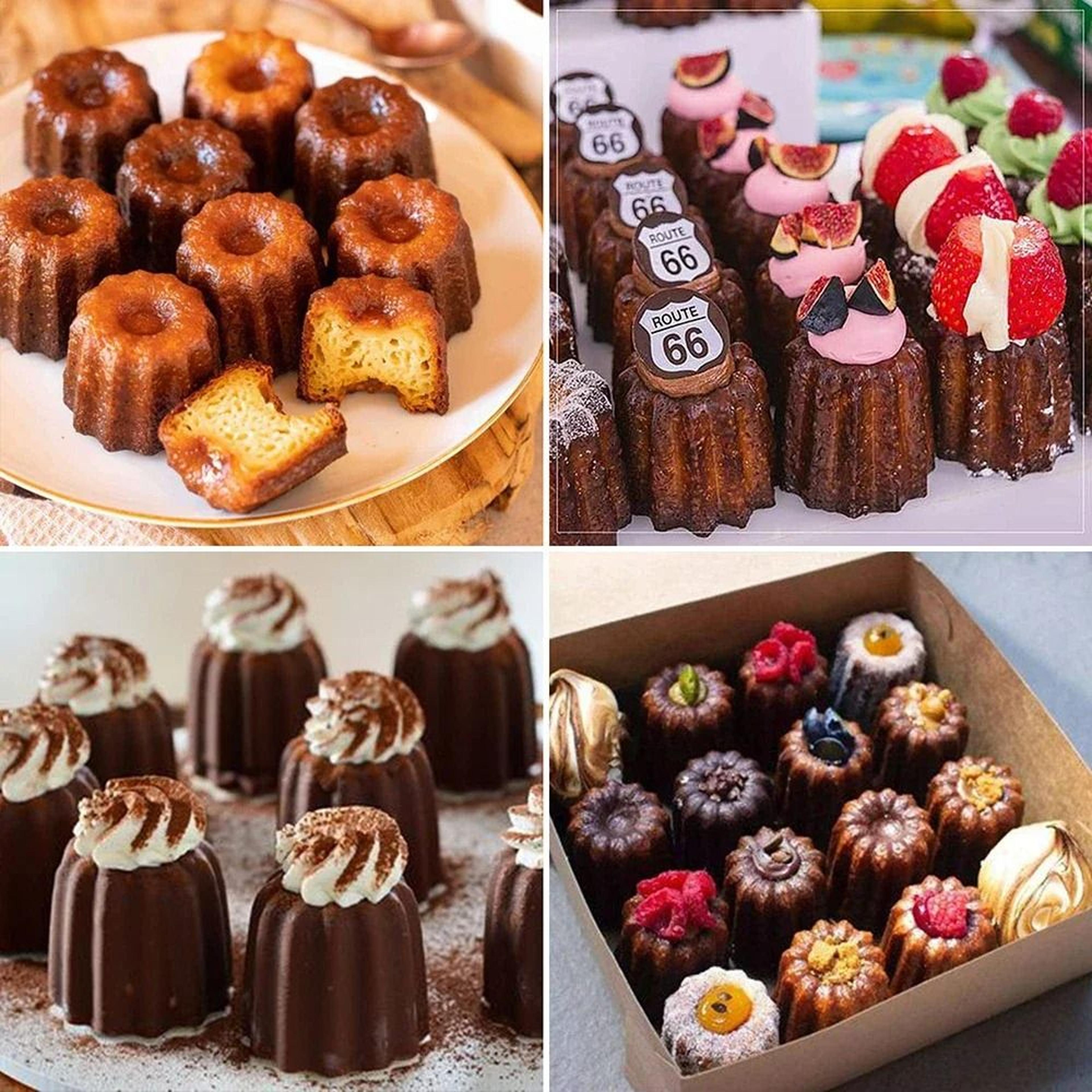 Silicone Canele Mold Mini Nonstick Cake Pan For Canneles Mousse And Muffins 4