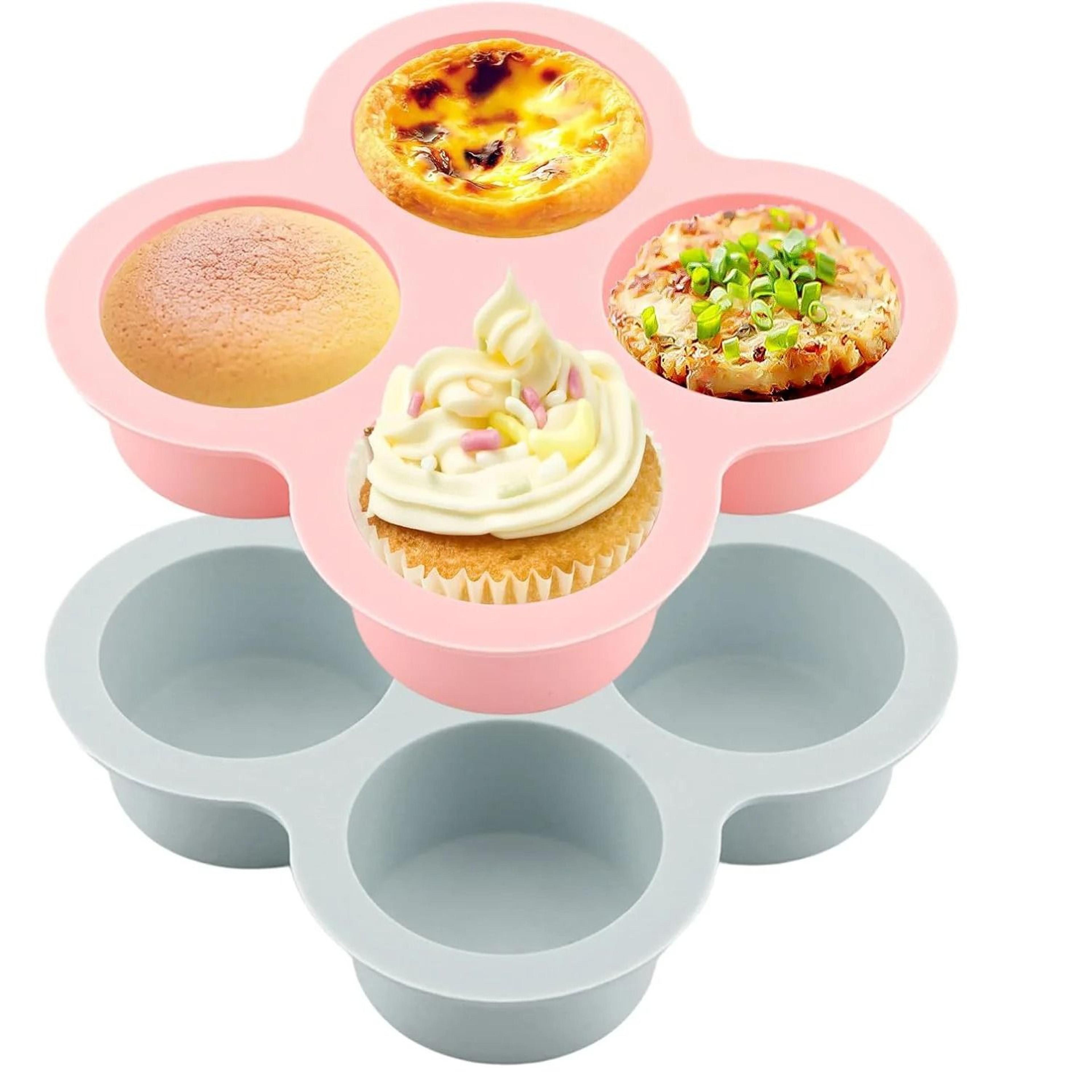 reusable silicone air fryer egg mold and non-stick cupcake molds for toaster ovens