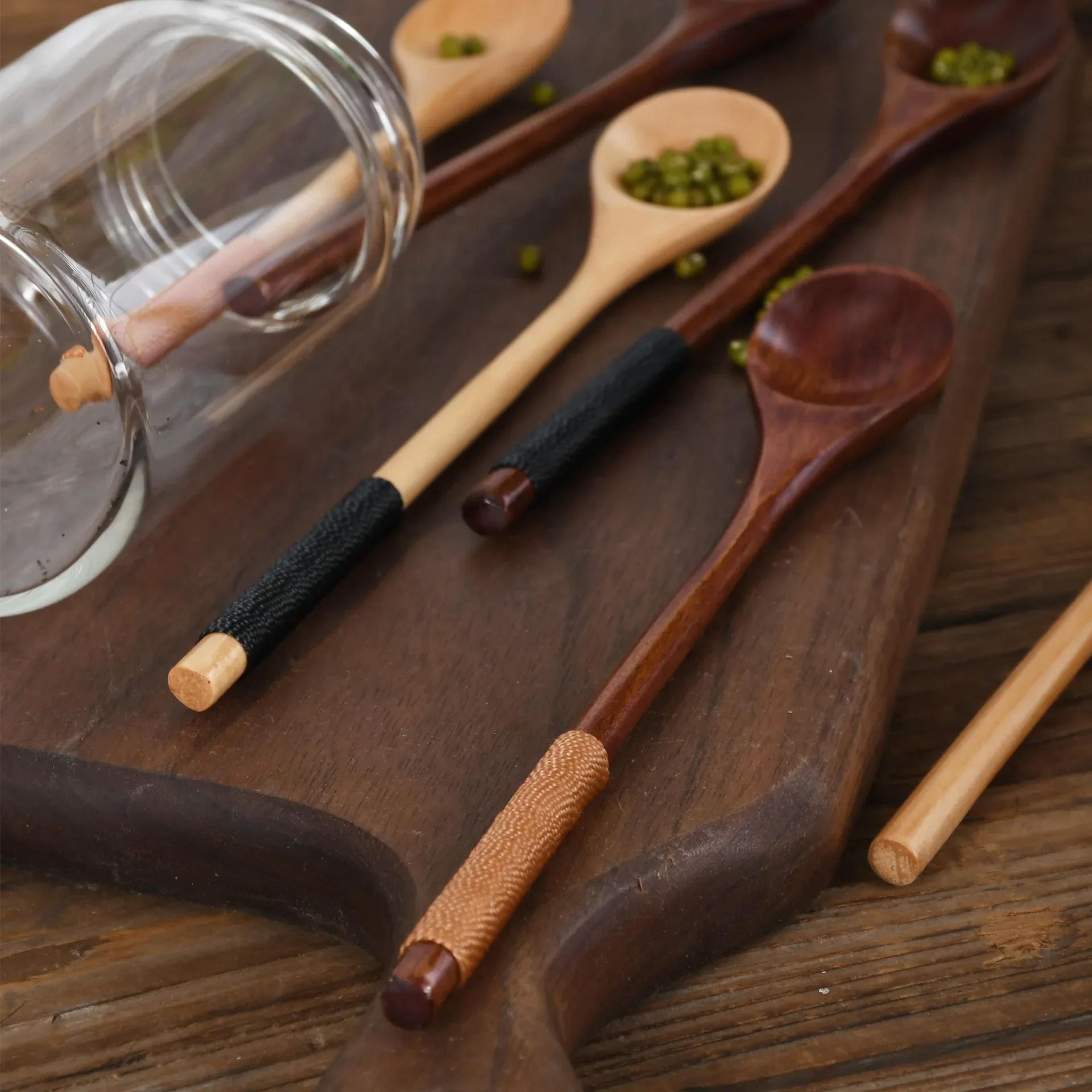Long Wooden Coffee Spoon And Handcrafted Honey Stirrer 3