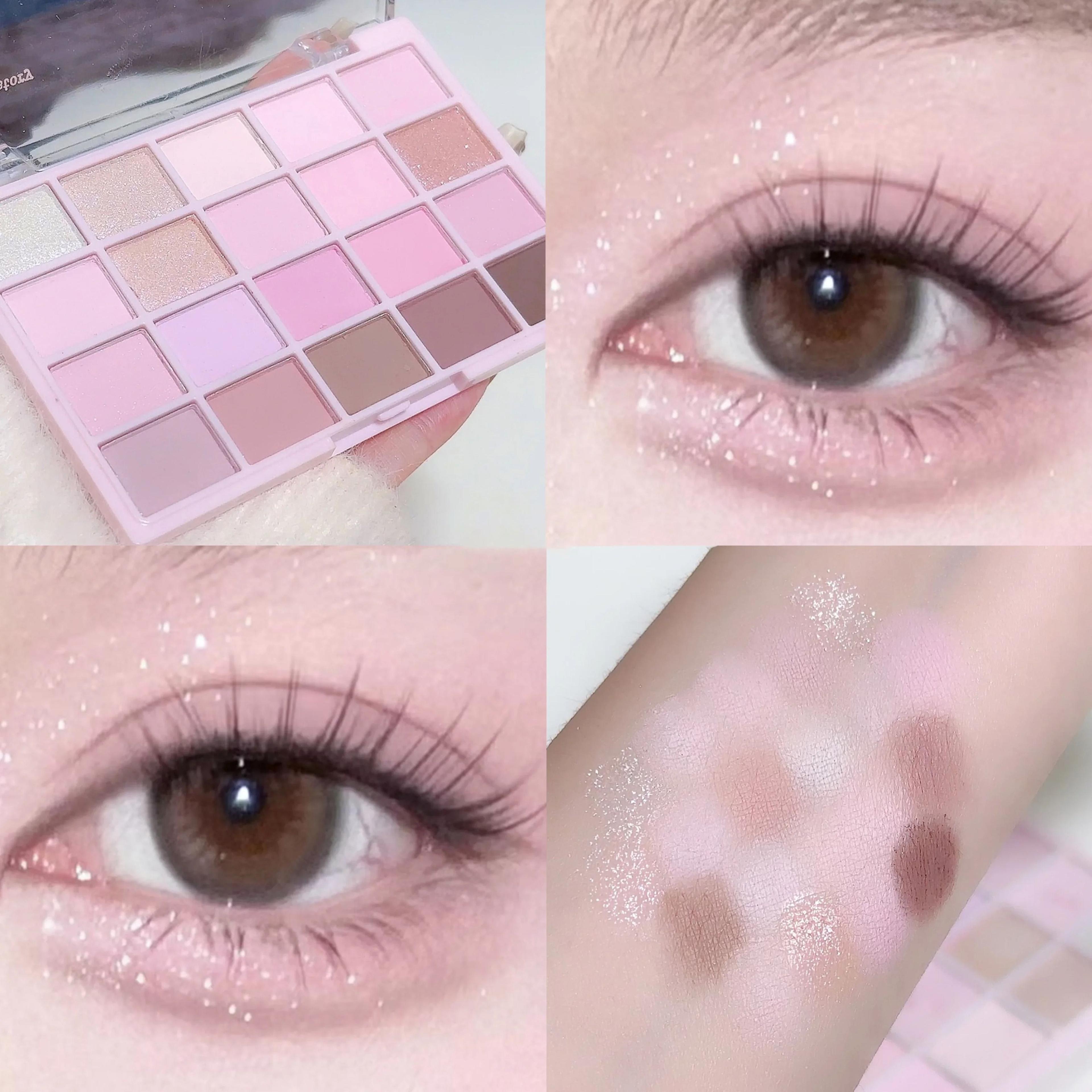 20Shade Korean LowSaturation Matte Eyeshadow Palette  Daily Professional Makeup 1