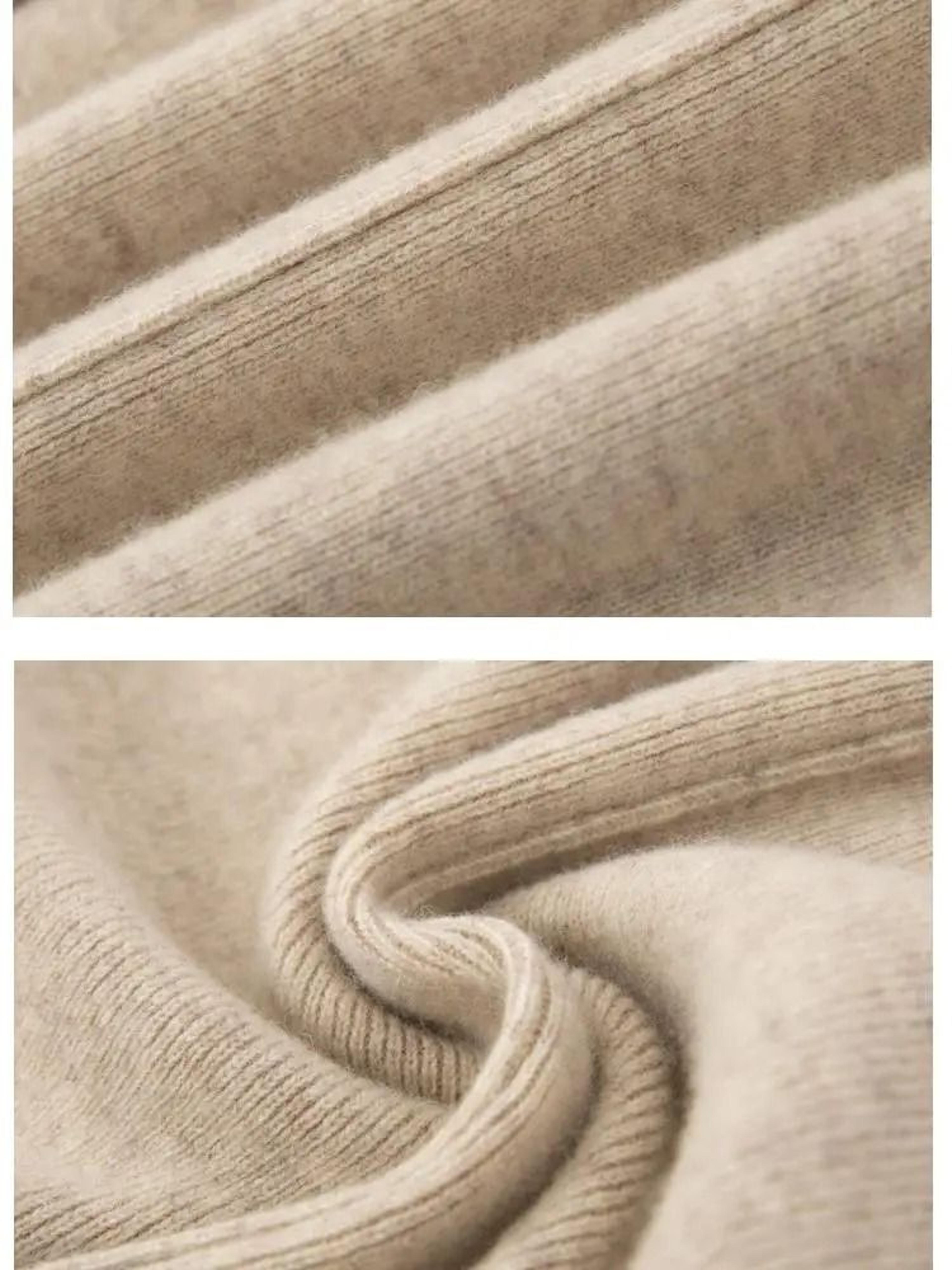 100 Merino Wool Wide Leg Pants Autumn Winter Lace Up Mid Seam Cashmere Trousers Knitted Bottoms 5