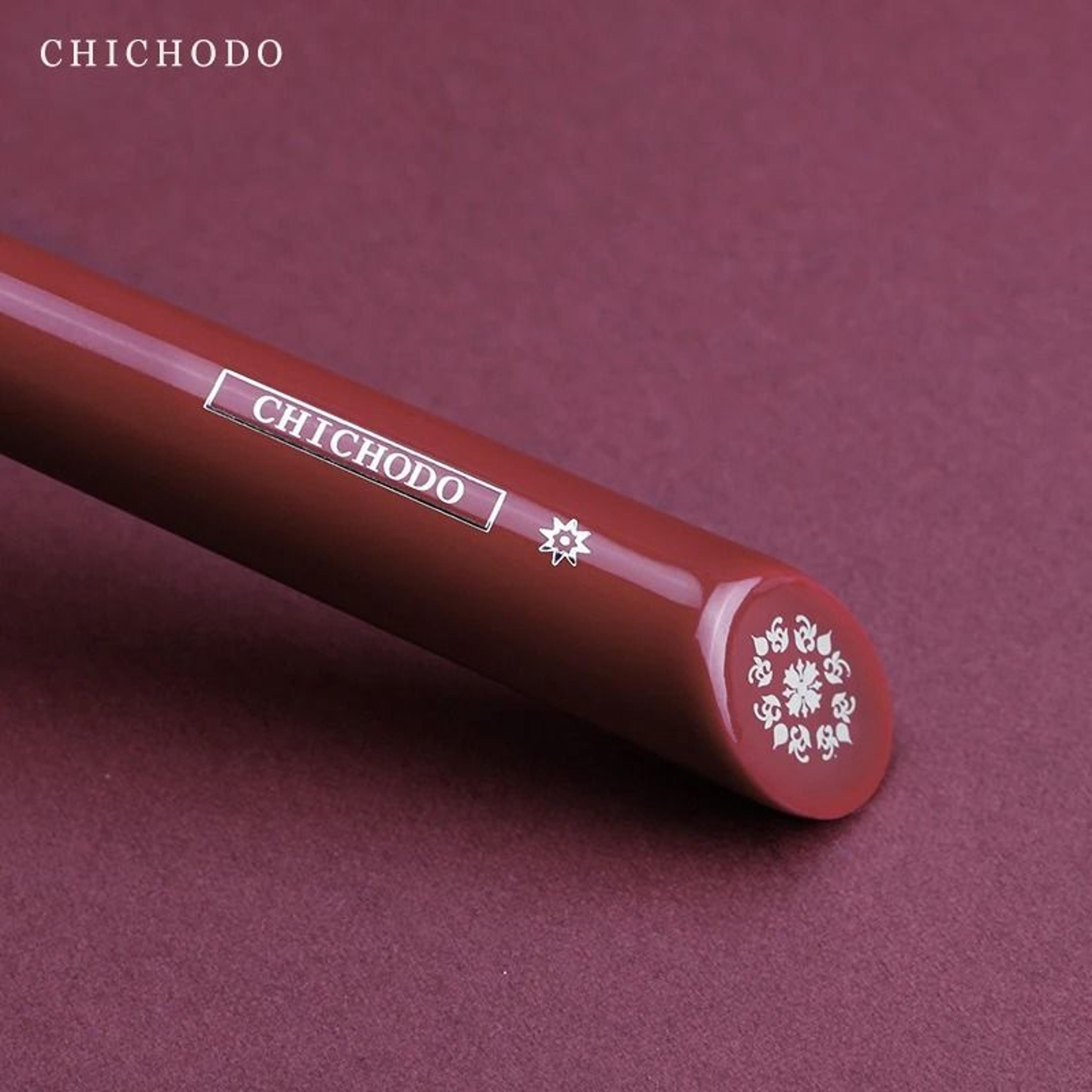 CHICHODO Luxury Eyeliner Brush Red Rose Series 005 Natural Pony Hair Professional Eye Makeup Tool 4