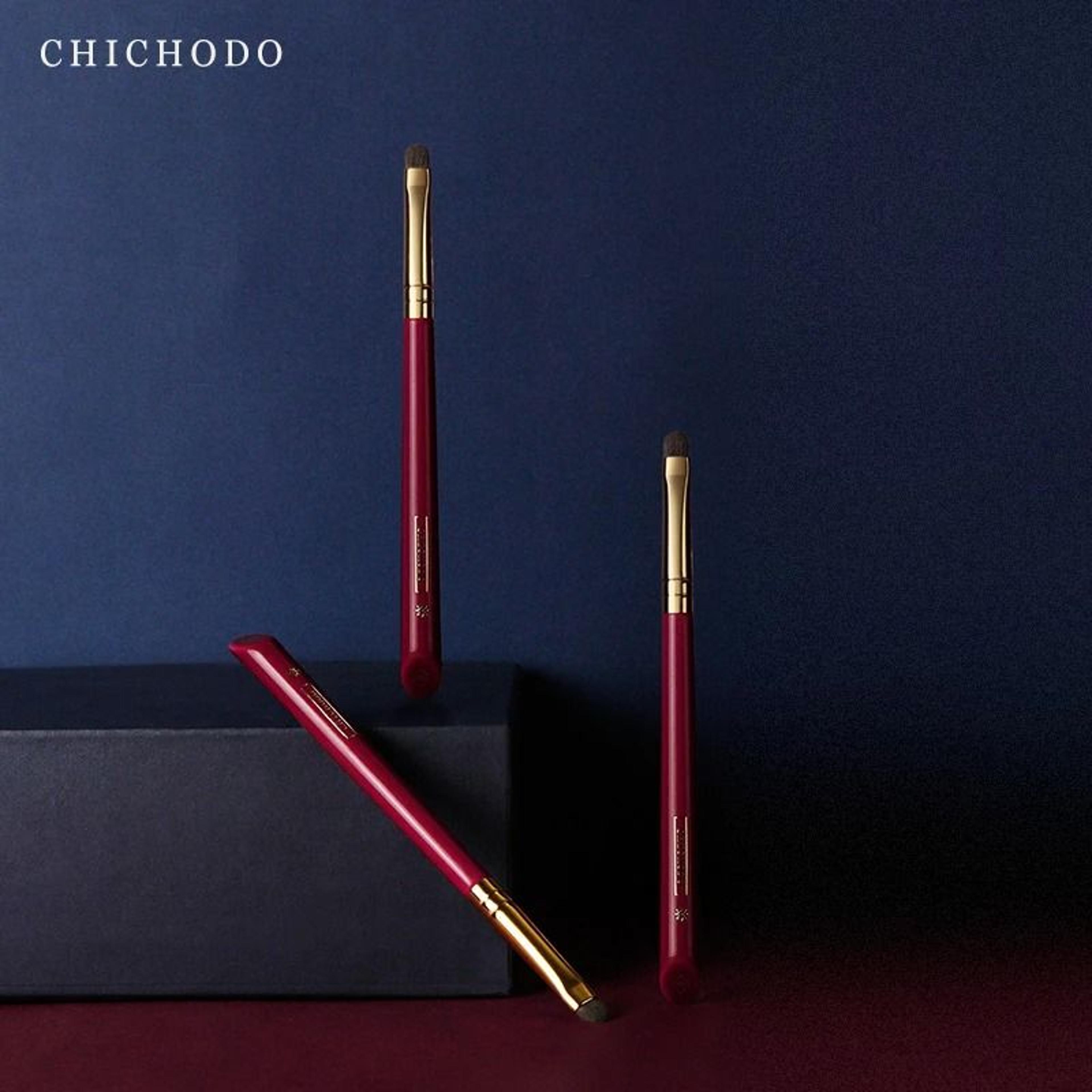 CHICHODO Luxury Eyeliner Brush Red Rose Series 005 Natural Pony Hair Professional Eye Makeup Tool 5