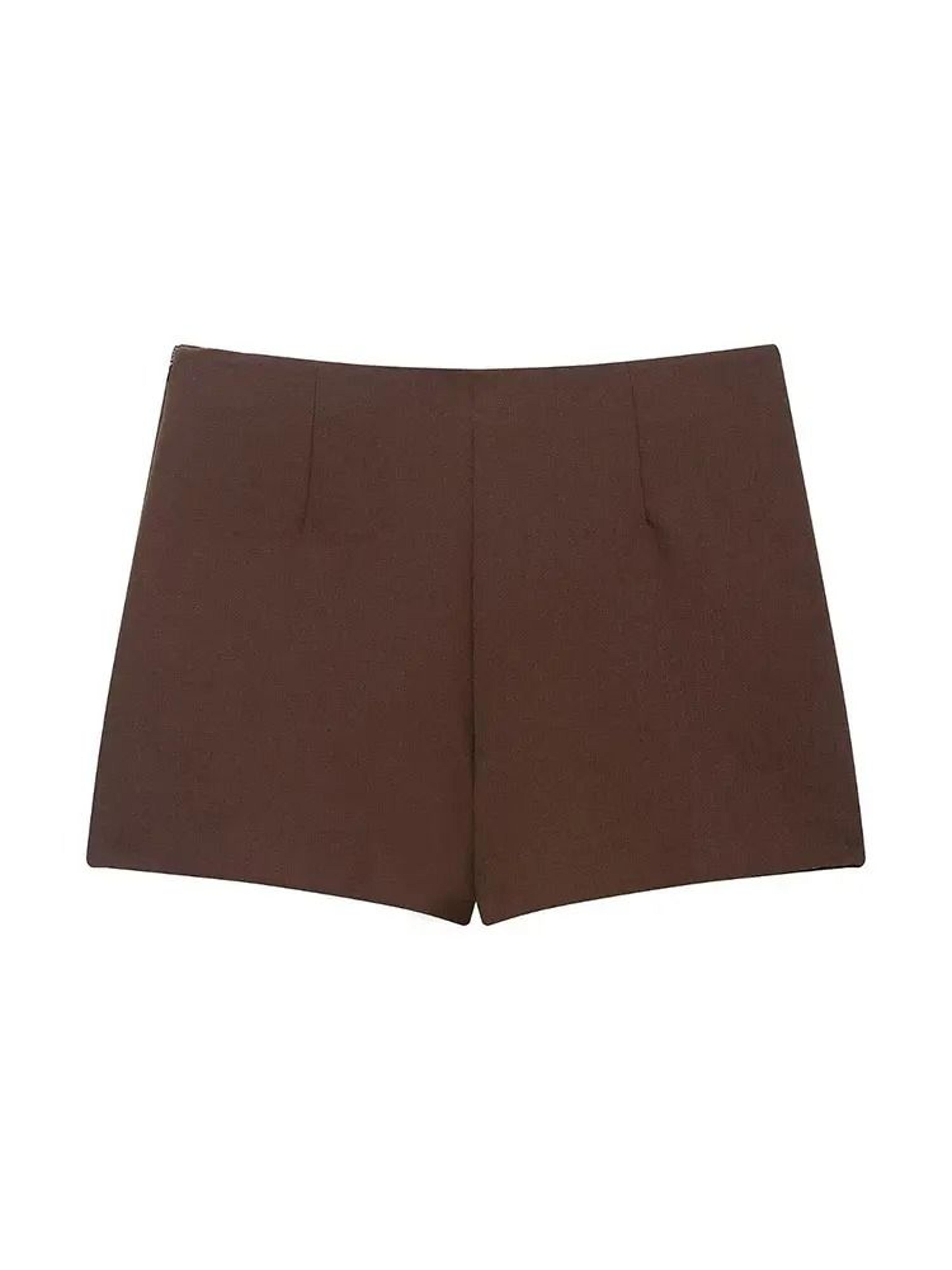 HH 2025 Autumn Asymmetric Culottes  Womens HighWaist ALine Pantskirt With Metal Applique 3
