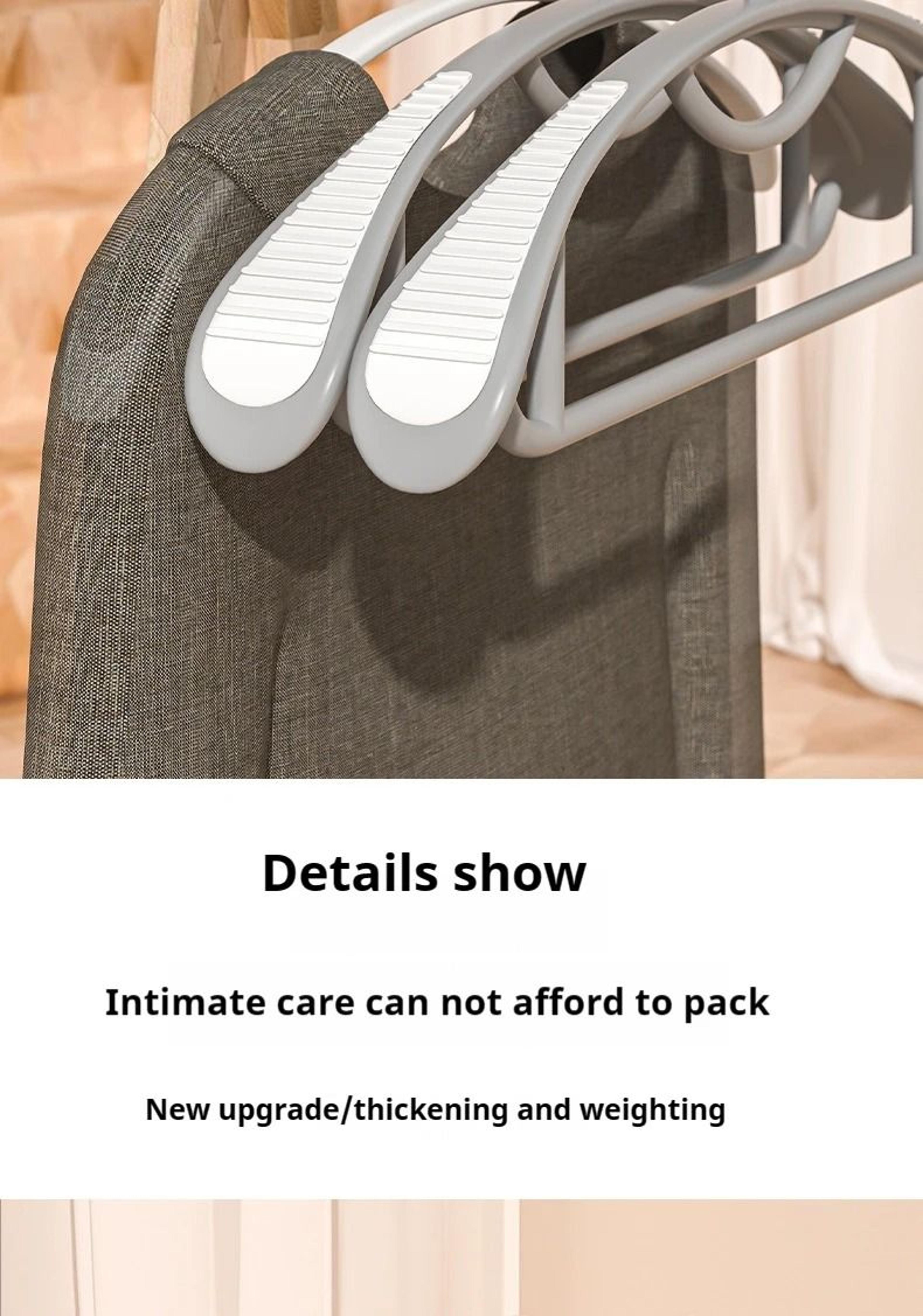 Household NonSlip Hanger Thick Wide Shoulder Plastic Drying Rack 1