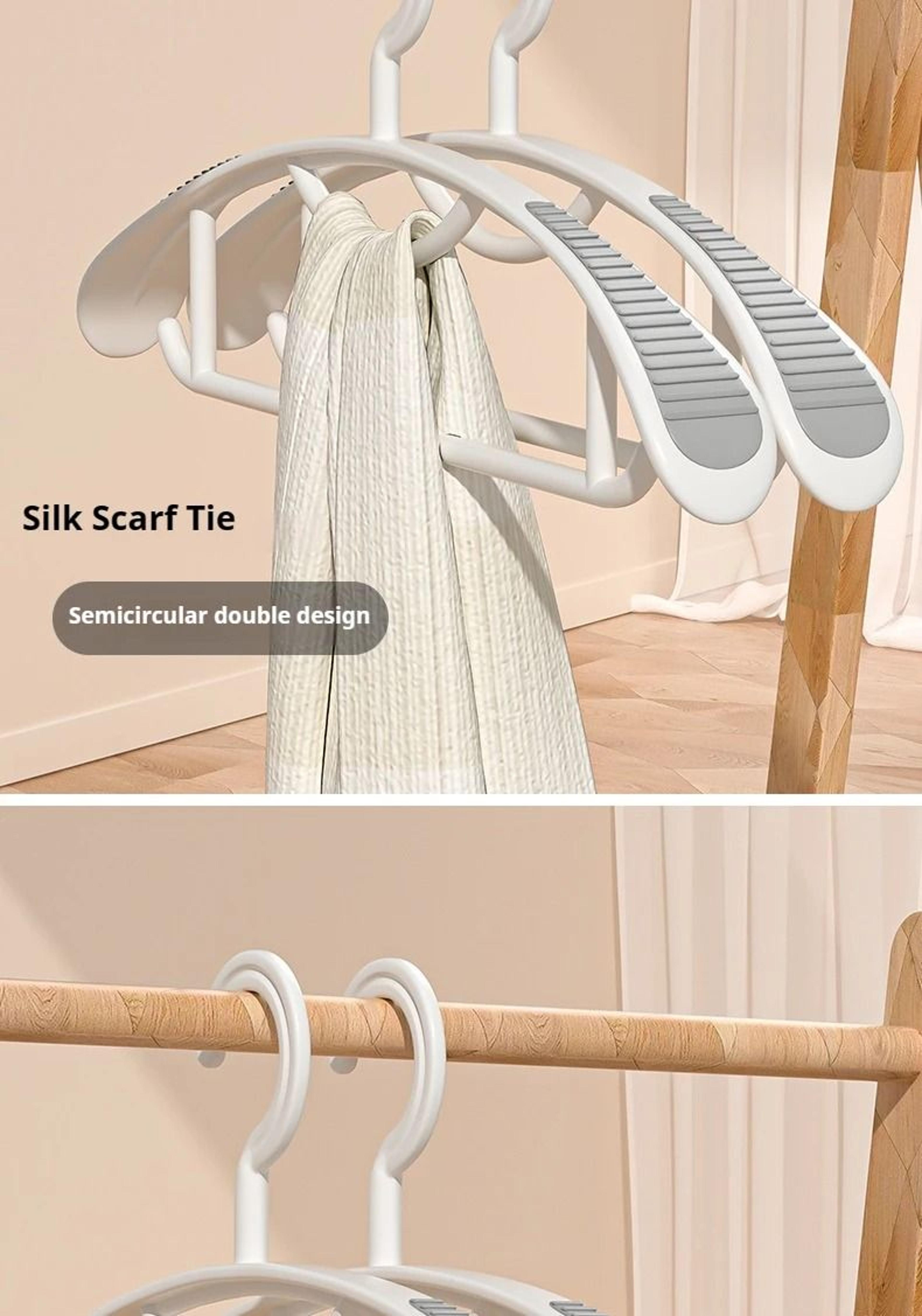 Household NonSlip Hanger Thick Wide Shoulder Plastic Drying Rack 2