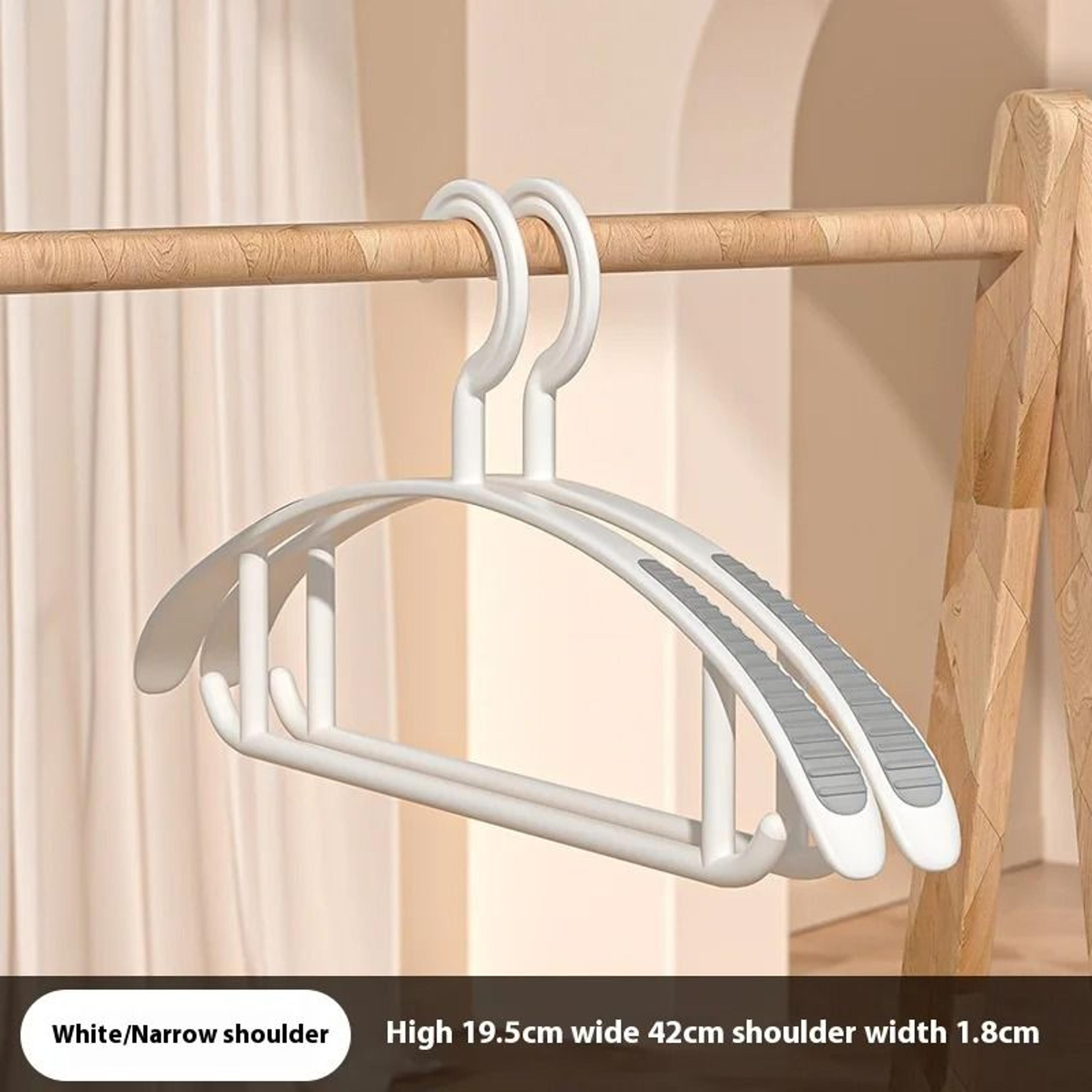 Household NonSlip Hanger Thick Wide Shoulder Plastic Drying Rack 9