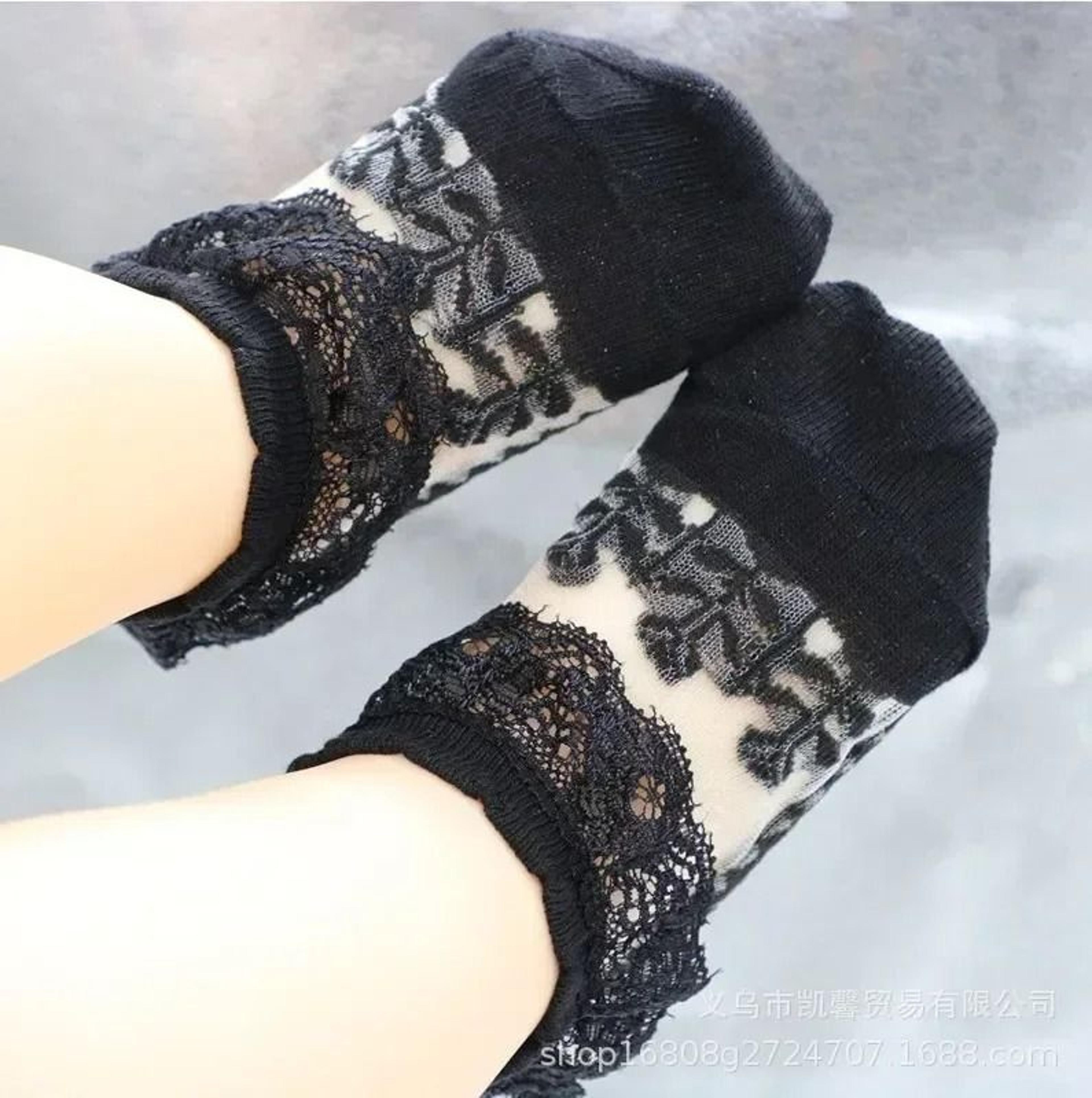 Baby Girl Ruffle Princess Socks Lace Flower Mesh Socks For Toddlers 11