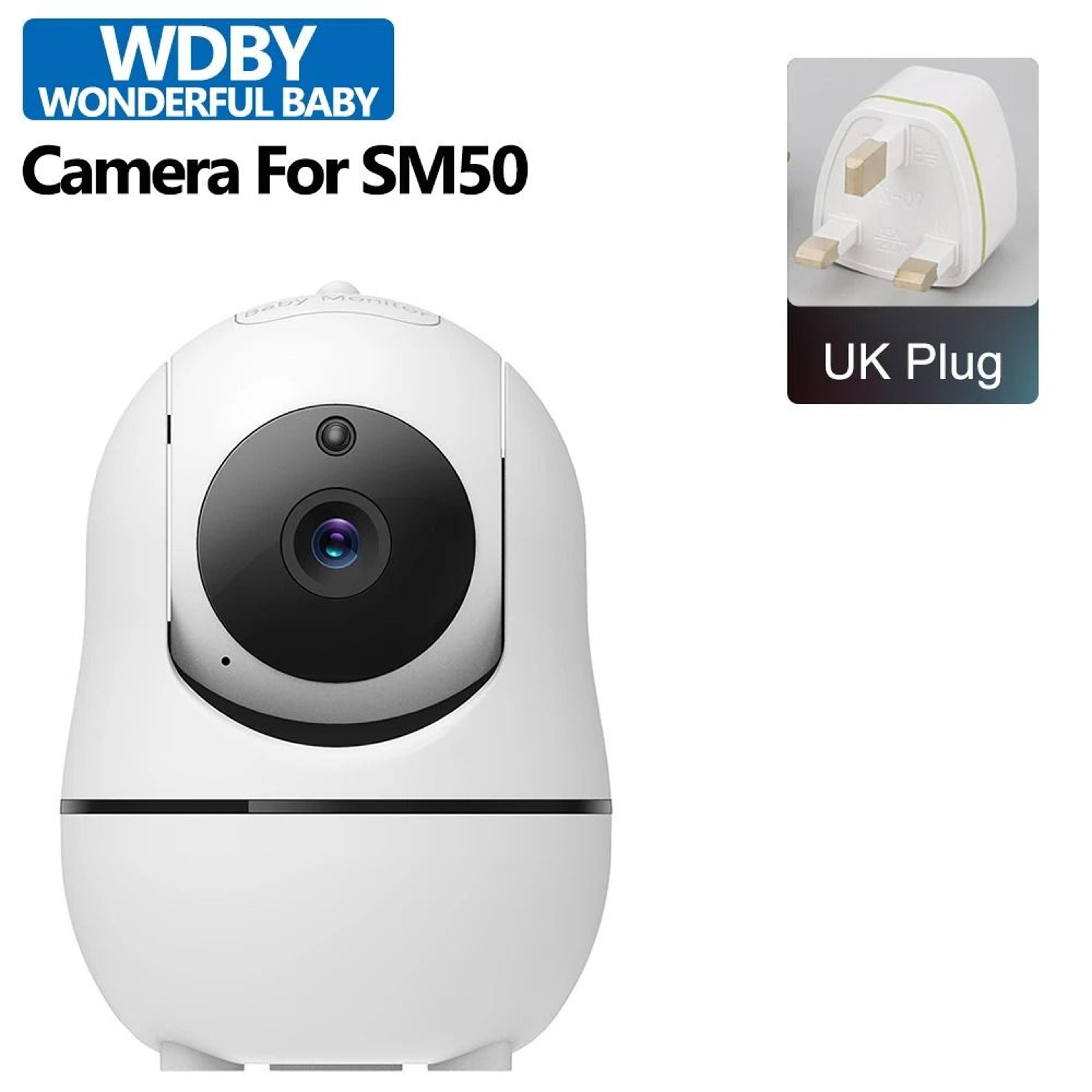 SM50 Video Baby Monitor Expansion Camera 4x Zoom PTZ Temperature Sensor 9