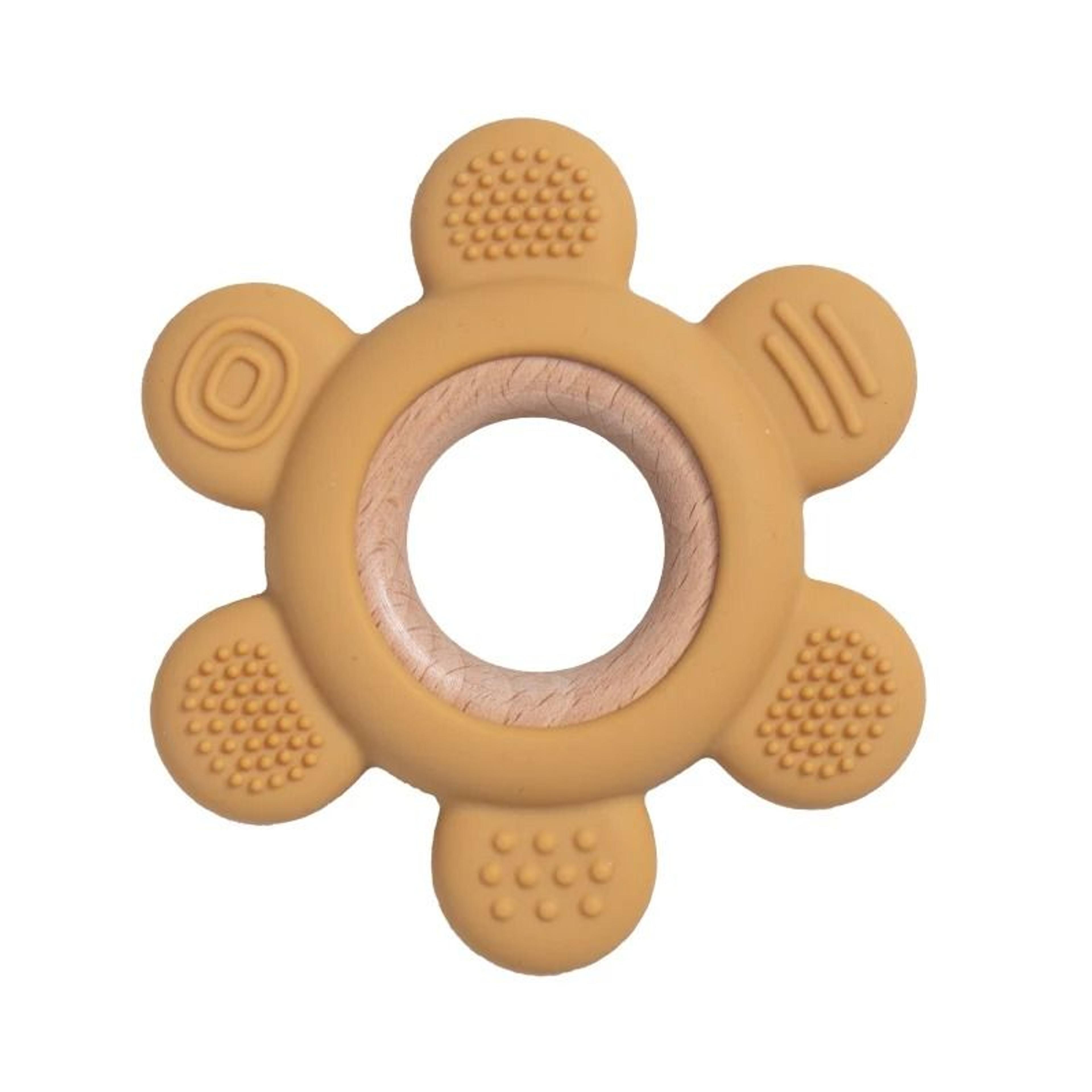 FruitTheme Silicone  Wooden Baby Teether  BPAFree Infant Chewing Toy 17
