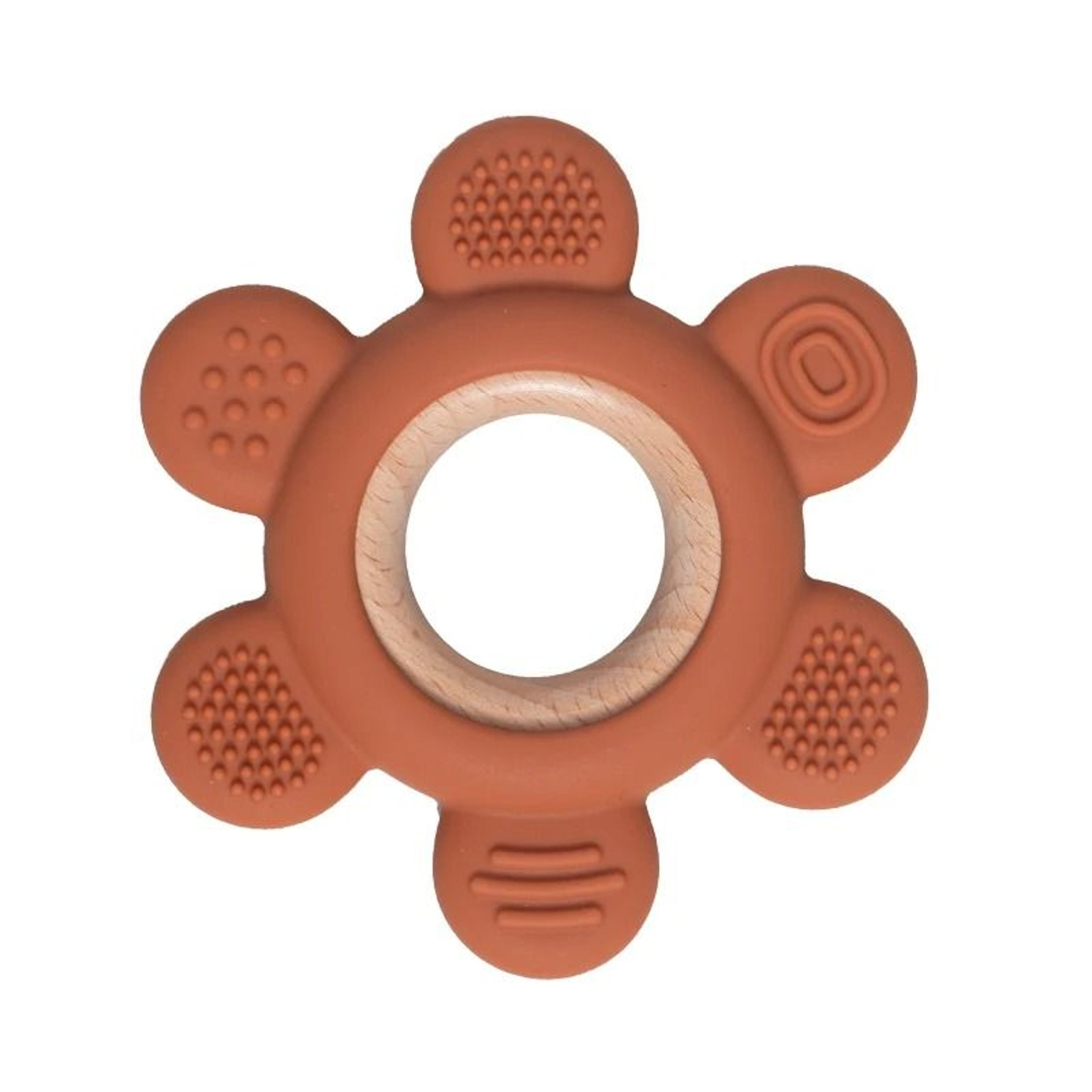 FruitTheme Silicone  Wooden Baby Teether  BPAFree Infant Chewing Toy 18