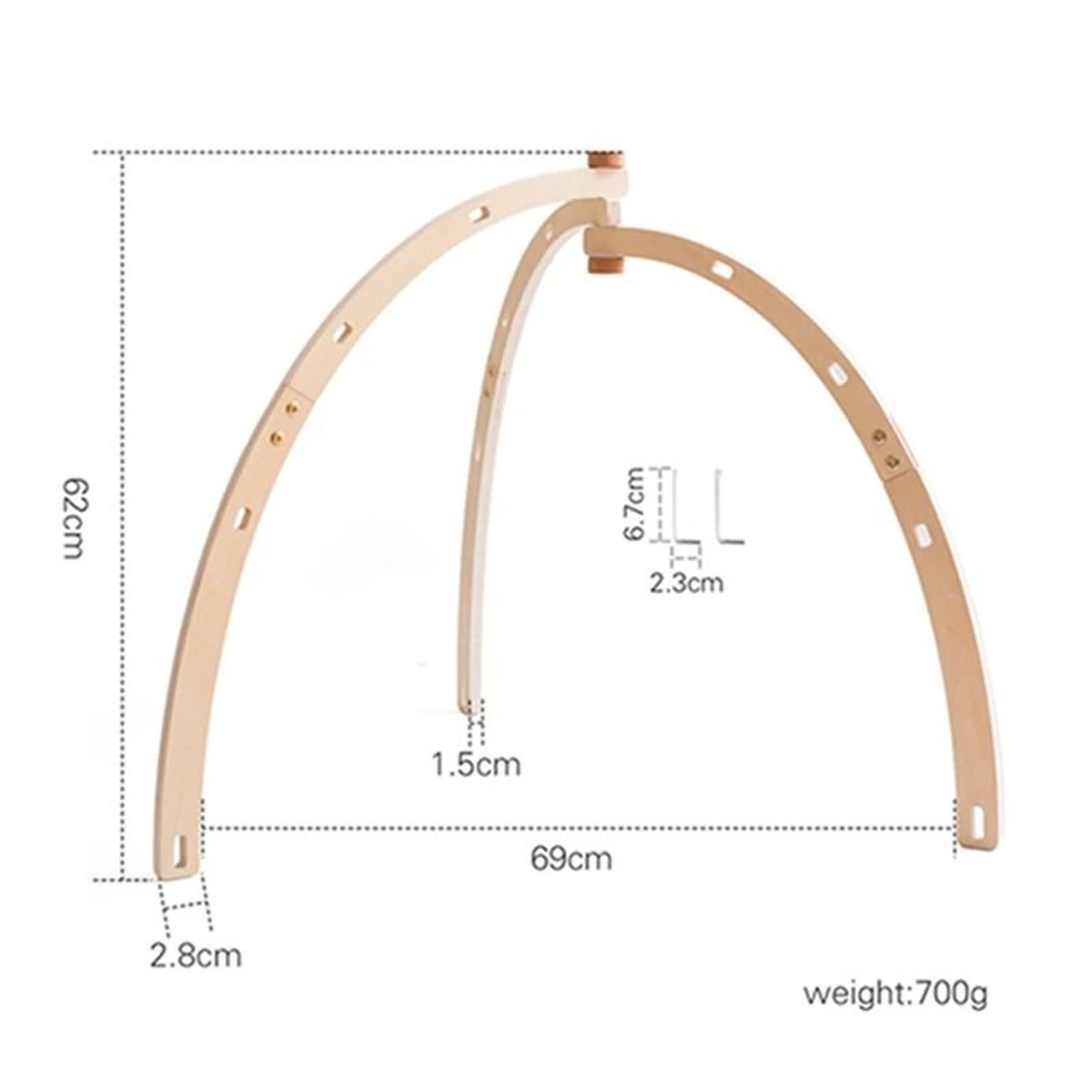 Baby Play Gym Wooden Pendants  Newborn Sensory Rattle  Room Decoration 7