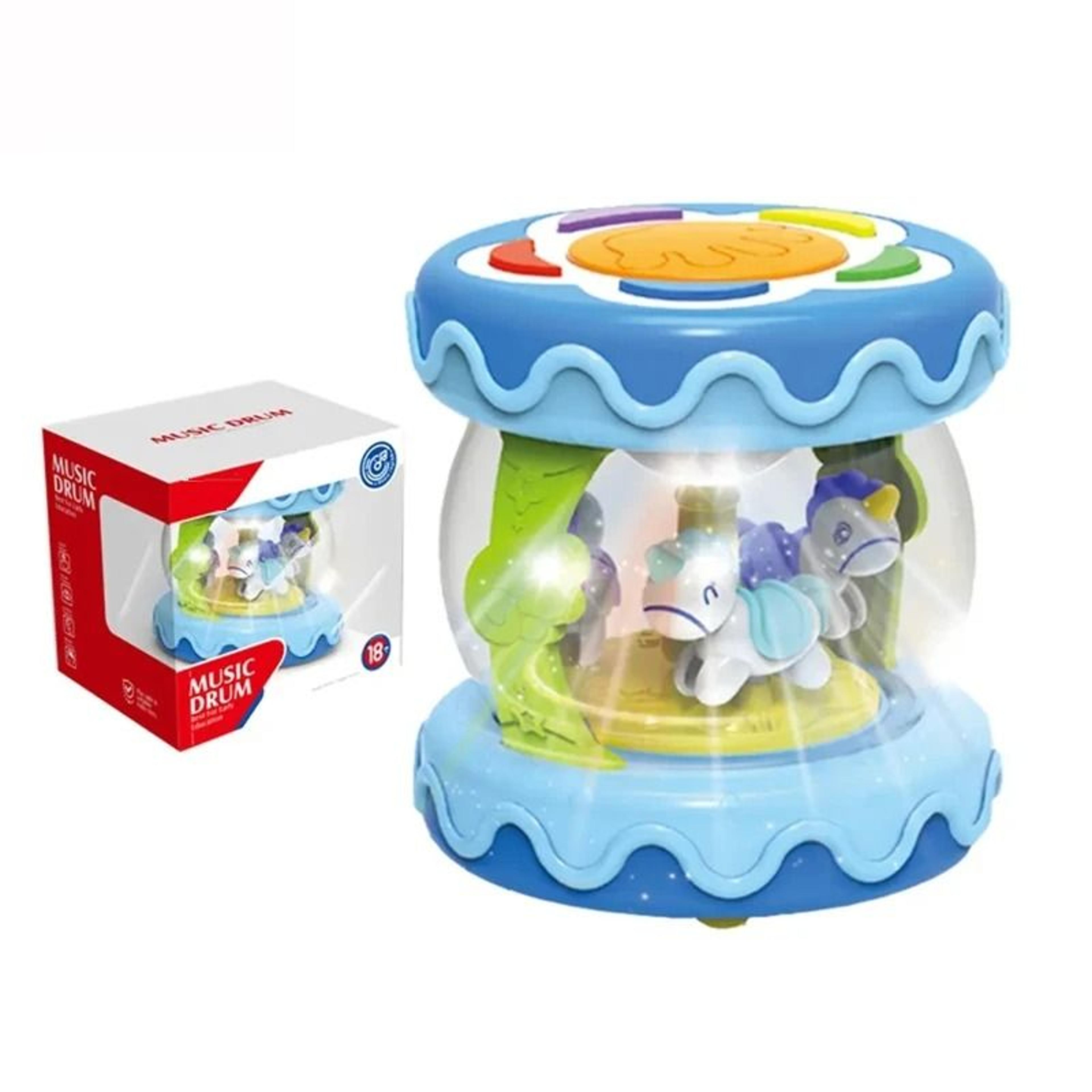 Carousel Flash Drum Toy  Early Educational Musical Machine For Toddlers 5