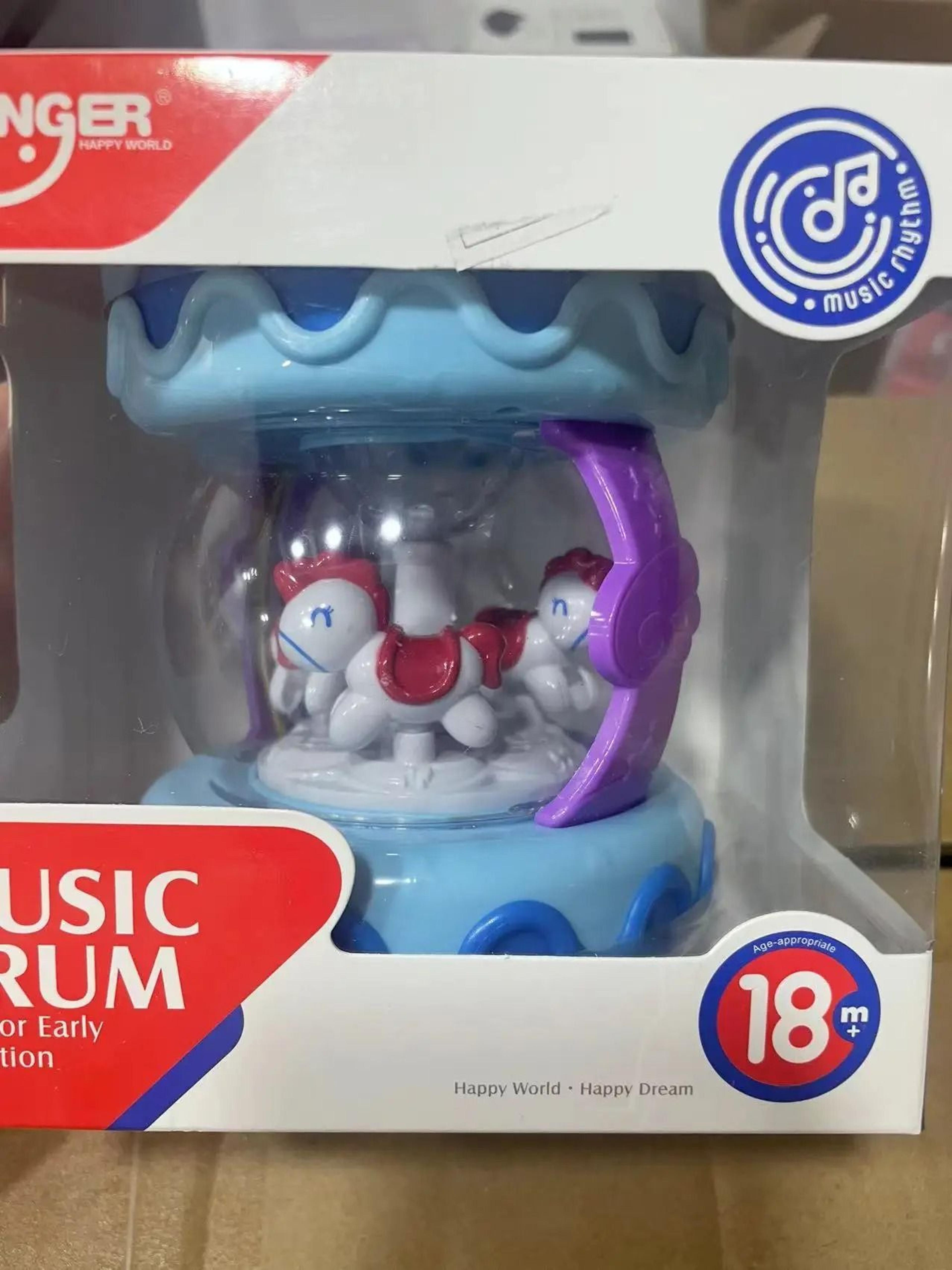 Carousel Flash Drum Toy  Early Educational Musical Machine For Toddlers 6