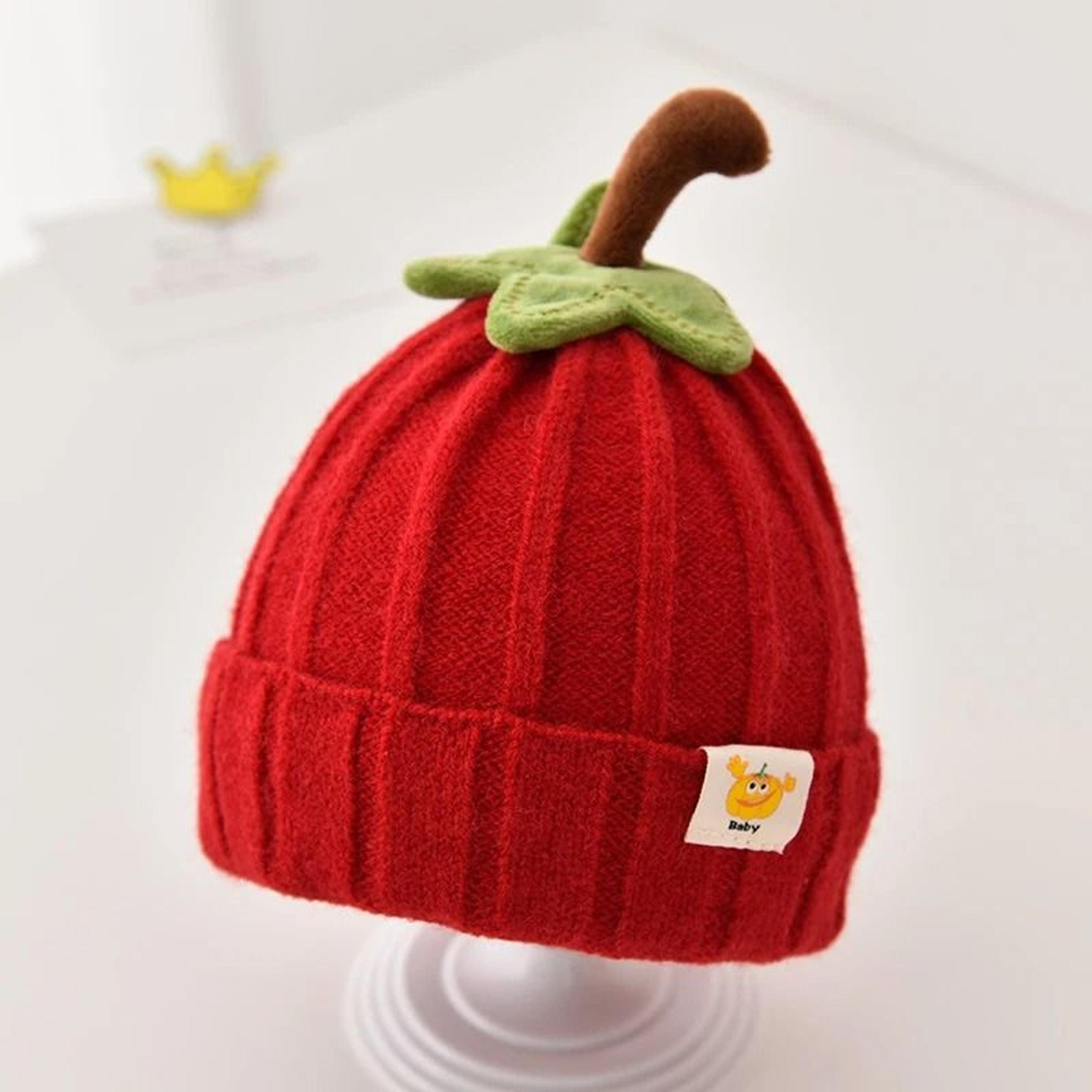 CucurbitaKinetic Knitted Beanie  Premium Pumpkin Crochet Bonnet For Infants 10