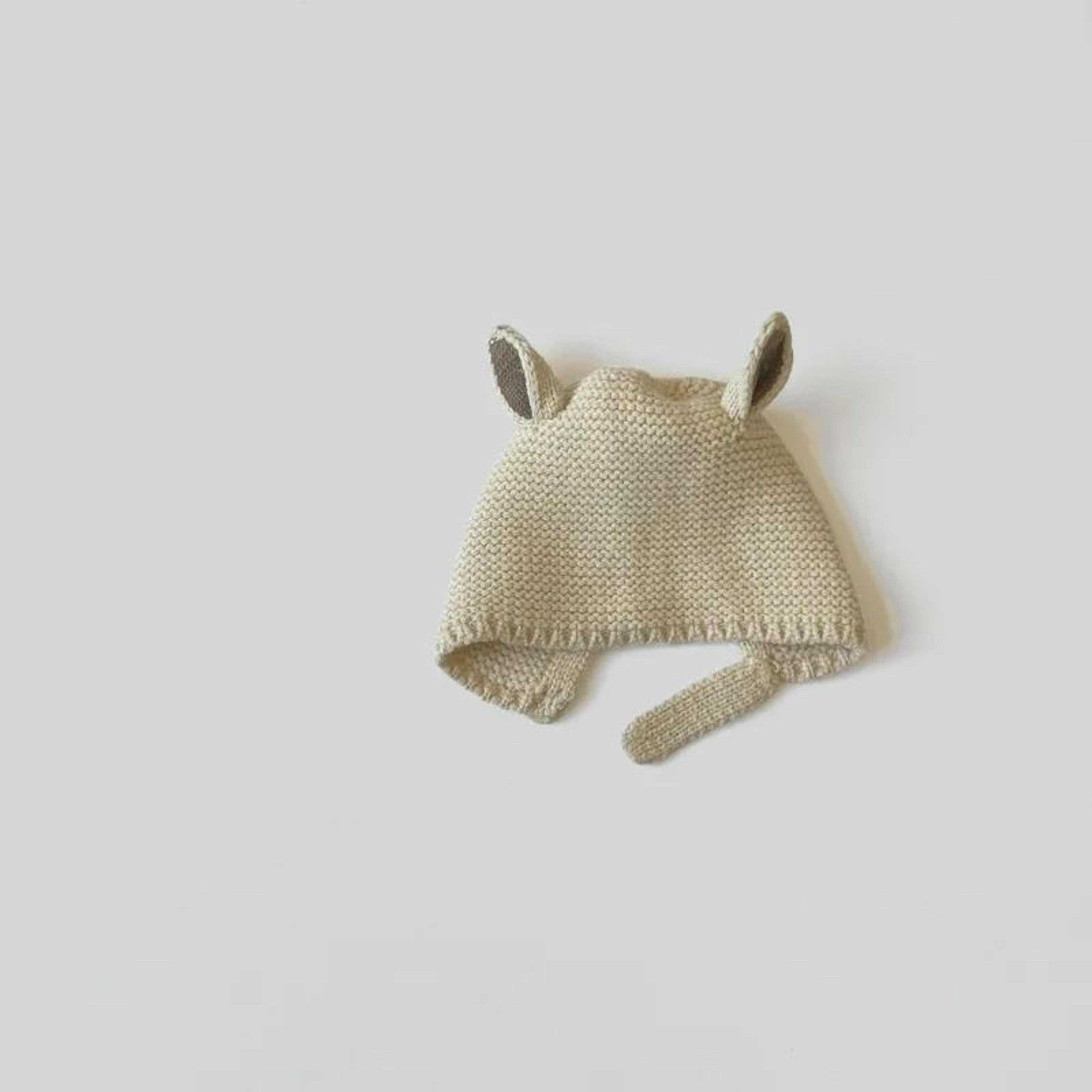 LeporidaeKinetic Knitted Beanie  Premium Rabbit Ear Wool Hat For Infants 11