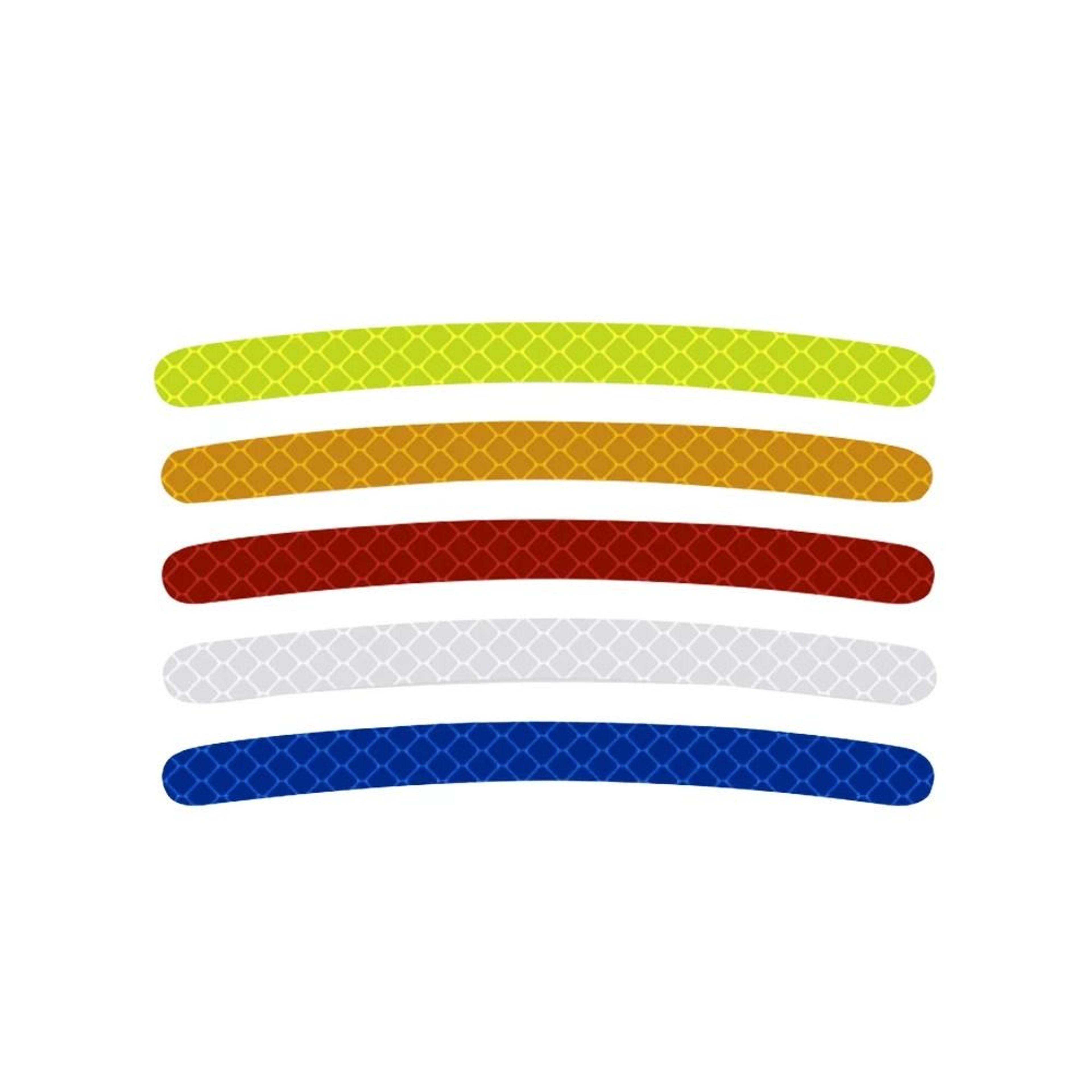 20Piece HighVisibility Hub Decals And Rainbow Fluorescent Reflective Safety Tape 5