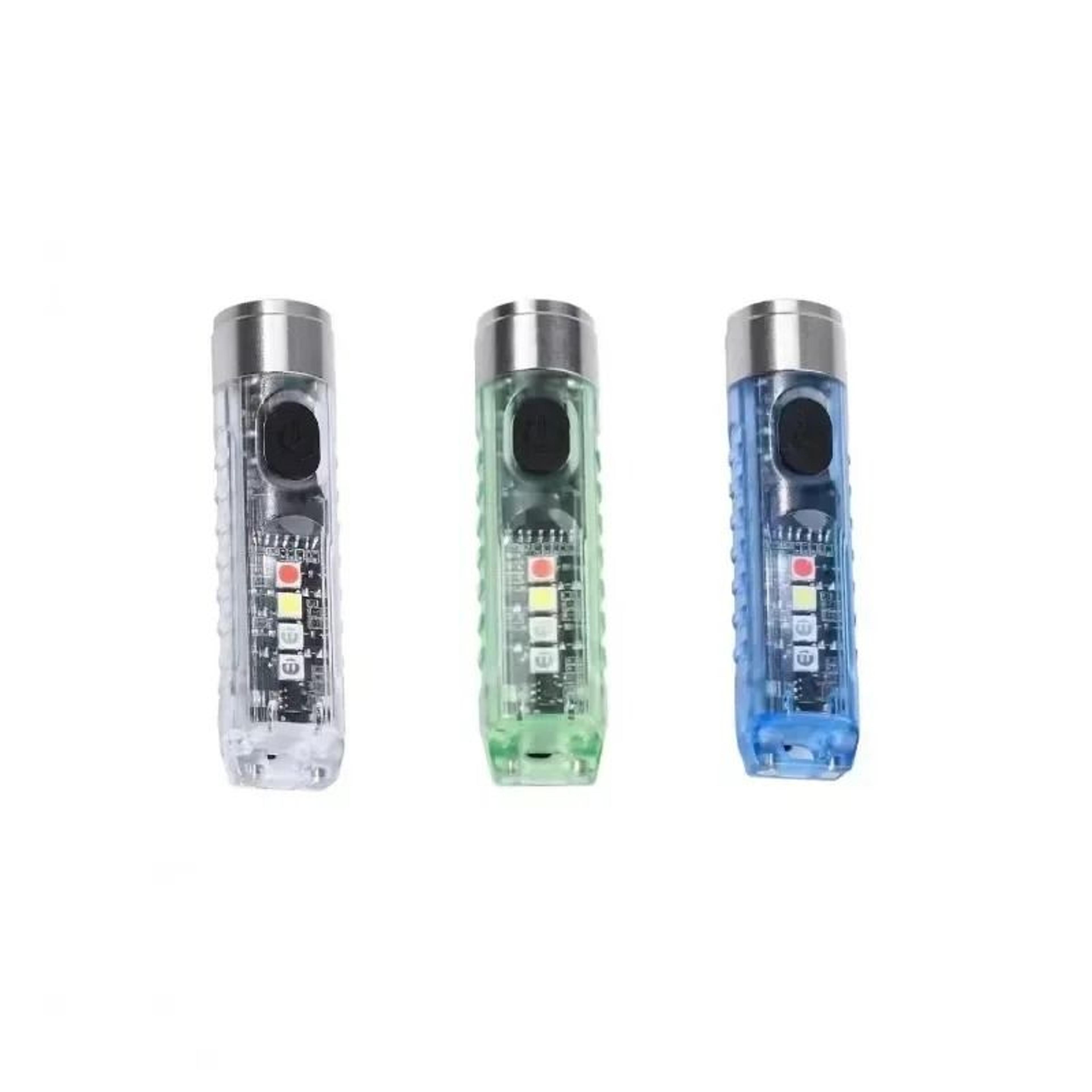 UltraPortable 12g LED Keychain Flashlight And MultiMode Magnetic Warning Light 4