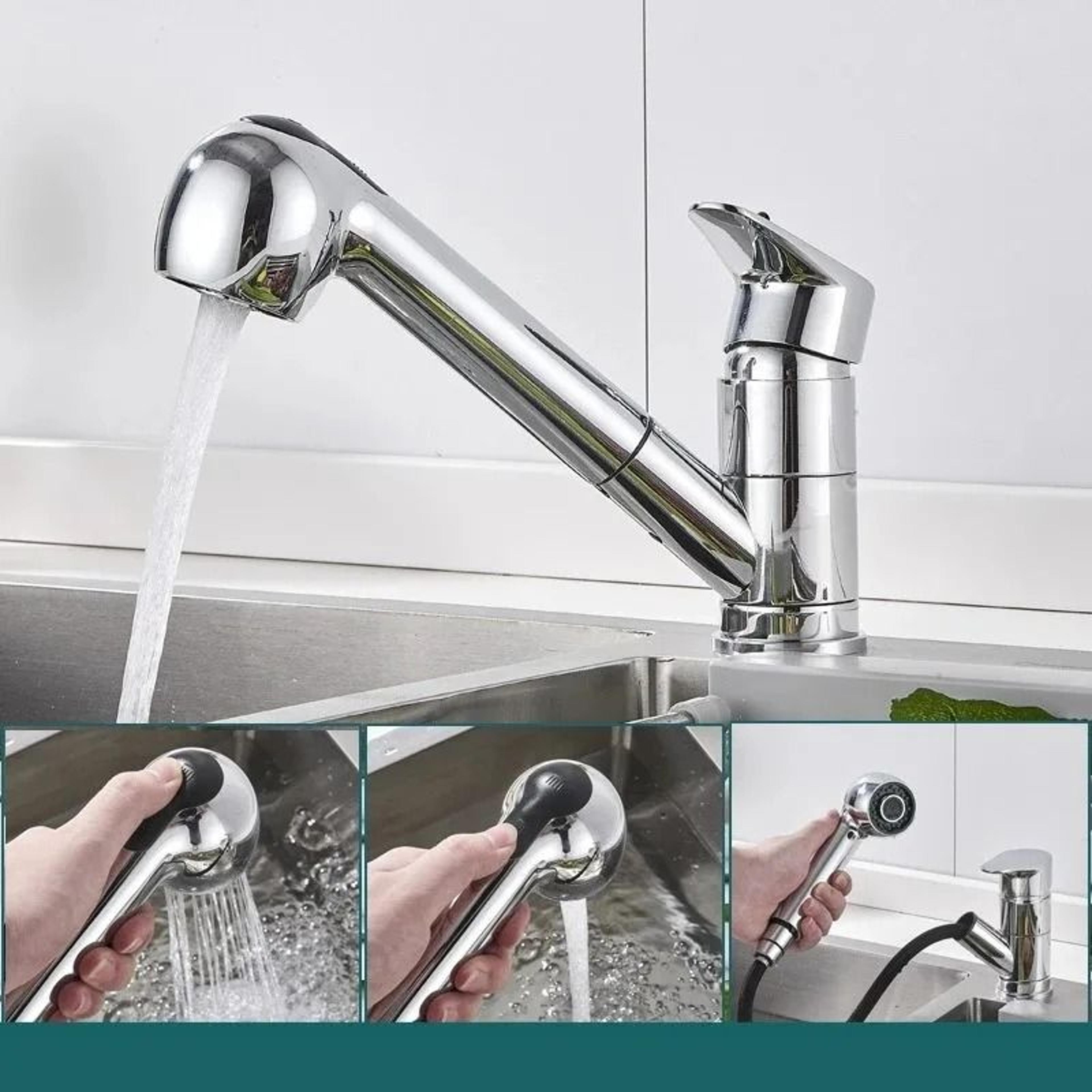 Kitchen PullOut Faucet Handheld Shower Head And HighPerformance Sink Cleaning Sprayer Architecture 1
