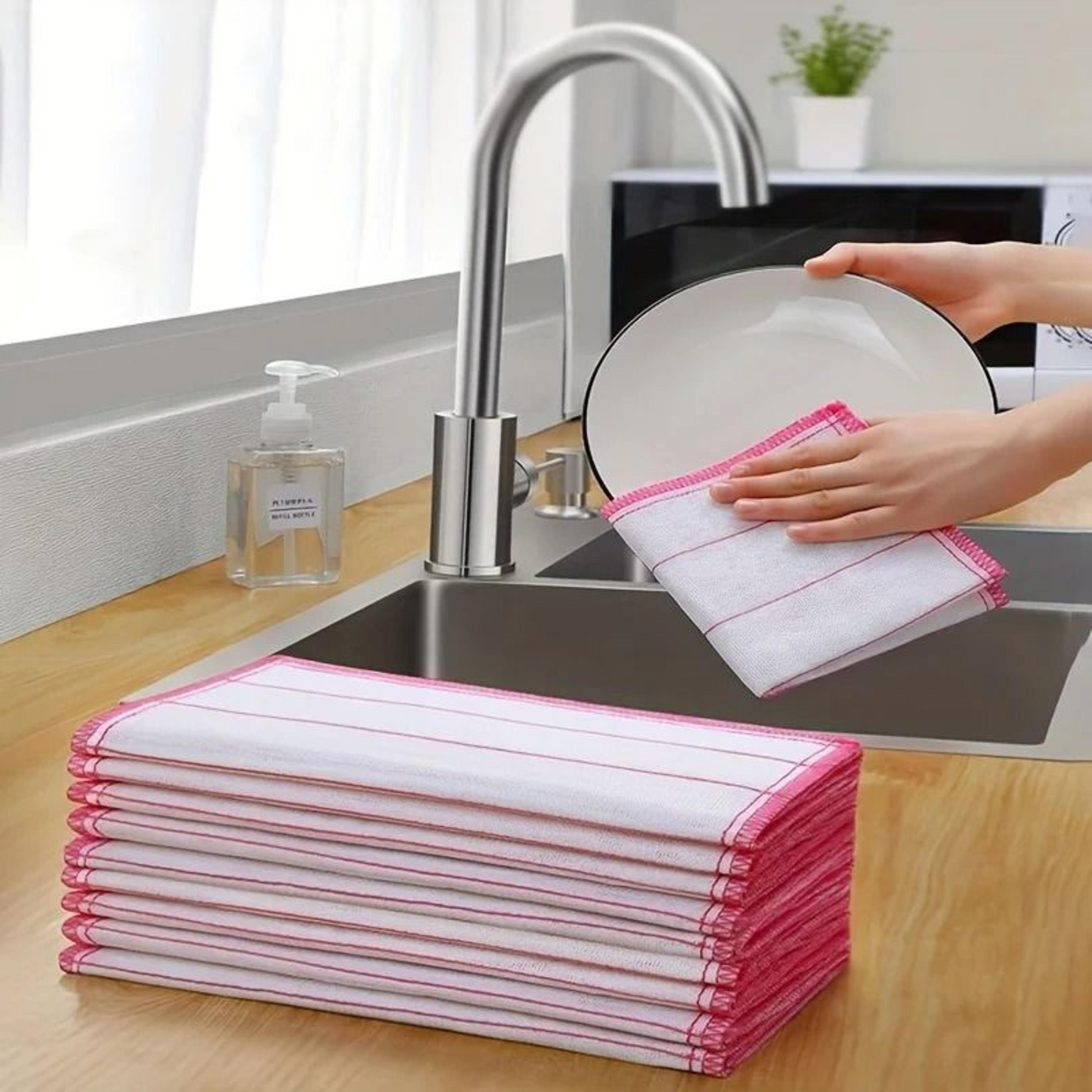 5Layer Encrypted Microfiber Dish Cloth And HighPerformance Plant Fiber Cleaning Architecture 1